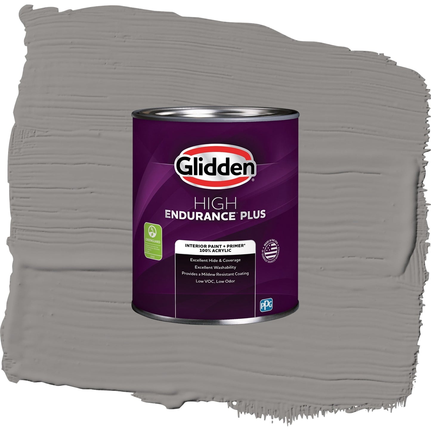 Glidden HEP Antique Silver / Grey, Eggshell Interior Paint with Primer, 1 Quart