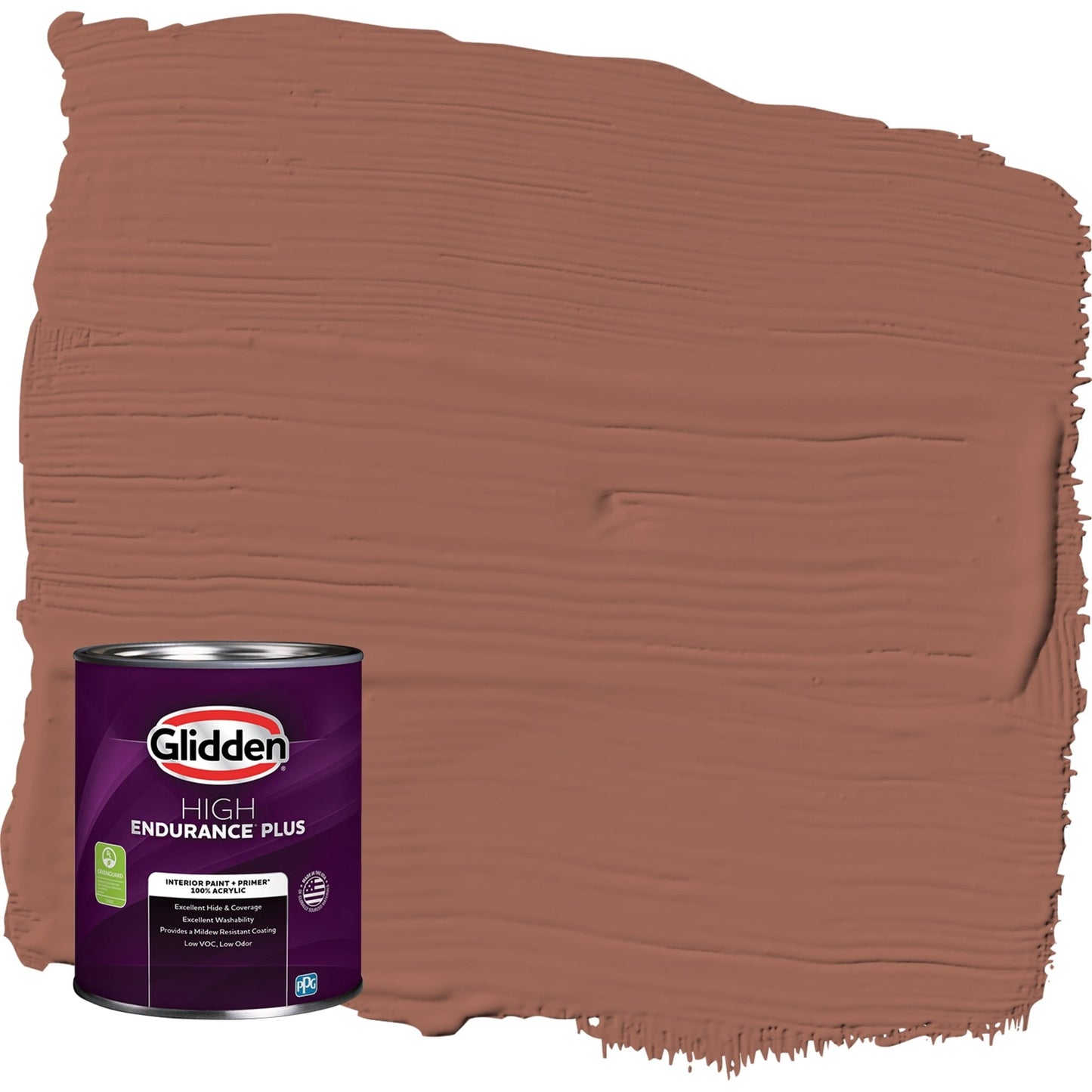 Glidden HEP Pintura Interior Betty Marrón Manzana/naranja Cáscara de Huevo con Imprimación, 1 Cuarto