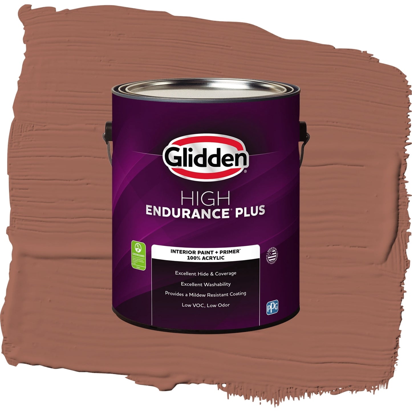 Glidden HEP Apple Brown Betty / Orange, Semi-Gloss Interior Paint with Primer, 1 Gallon