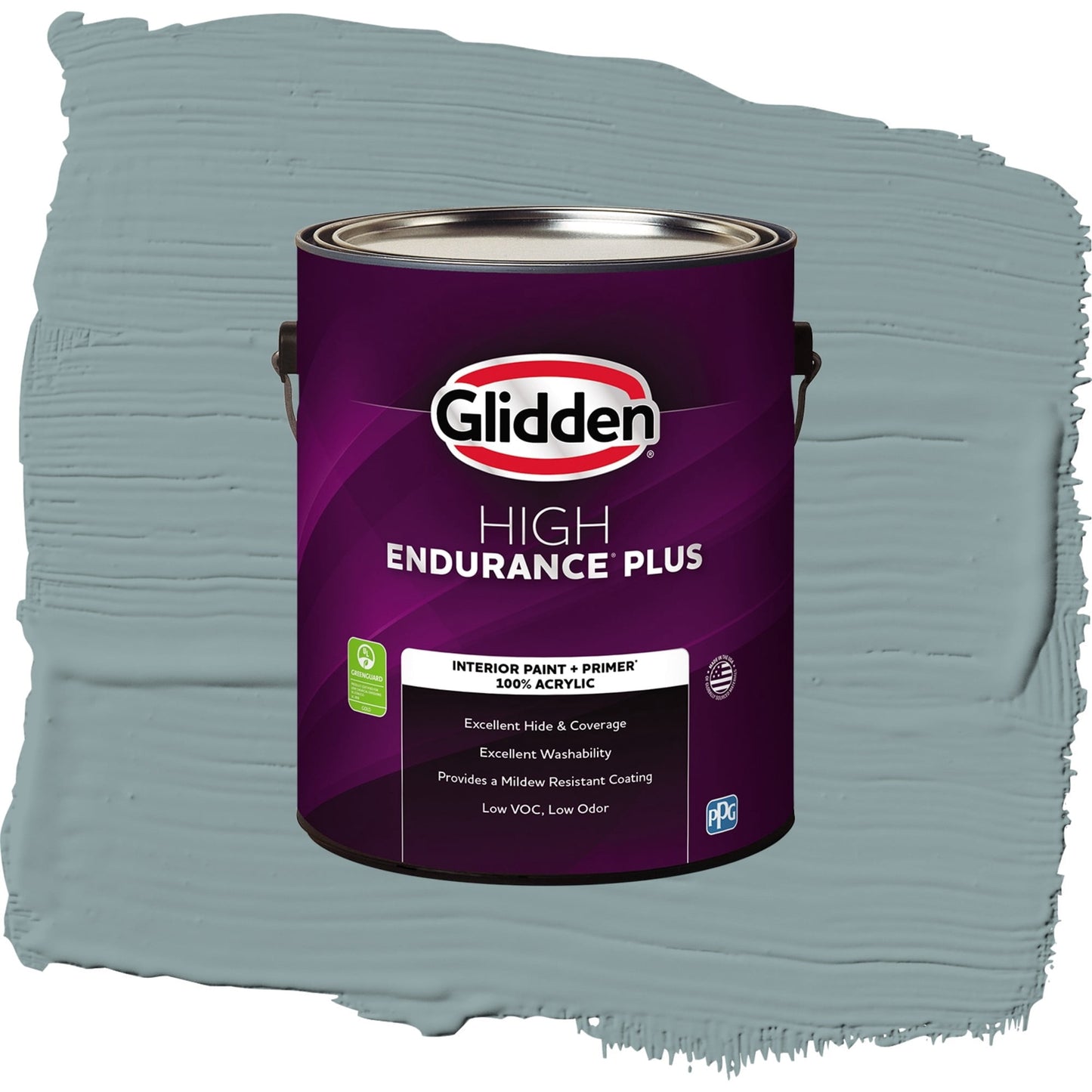 Glidden HEP Aqua Smoke / Blue, Semi-Gloss Interior Paint with Primer, 1 Gallon