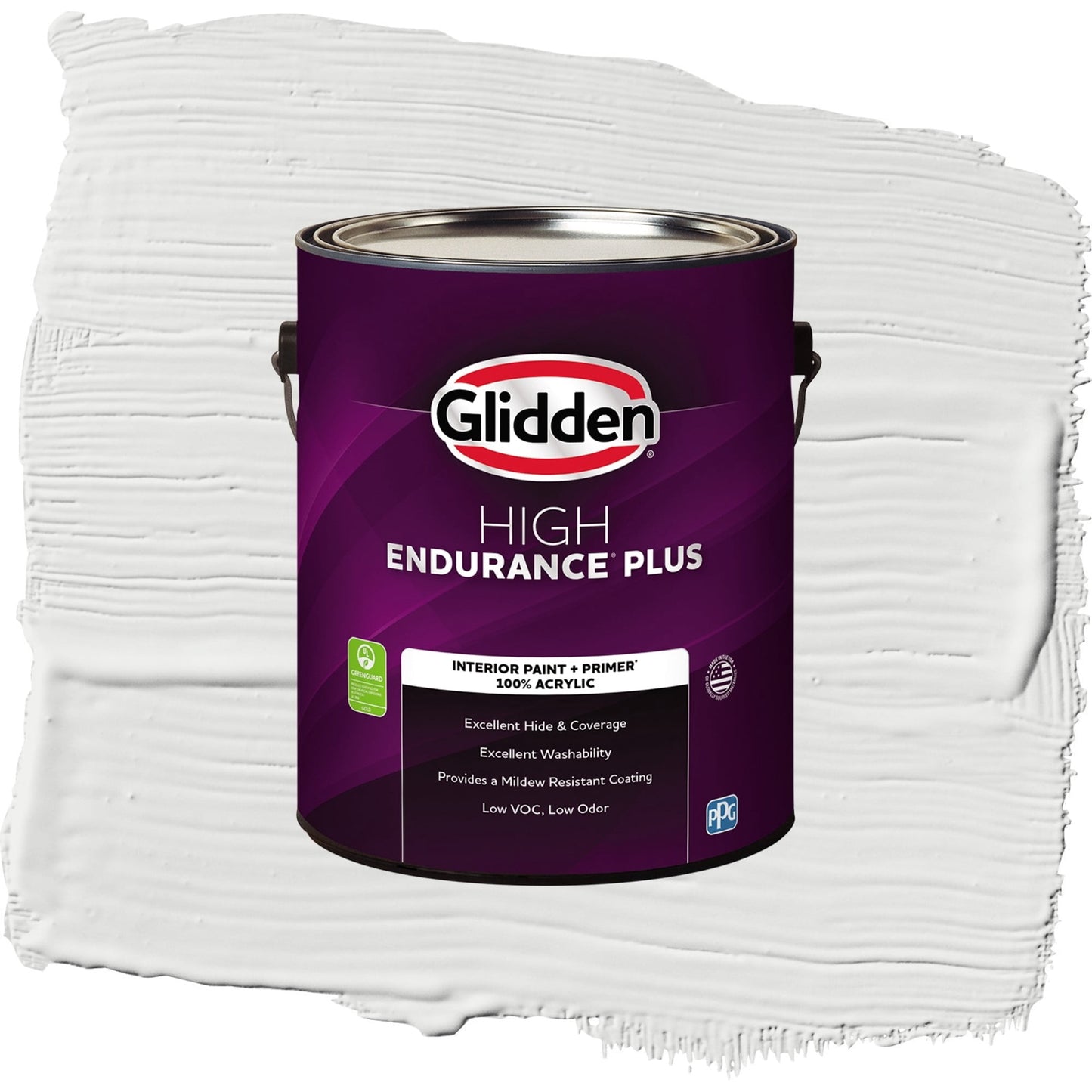 Glidden HEP Aria / White Semi-Gloss Interior Paint with Primer, 1 Gallon