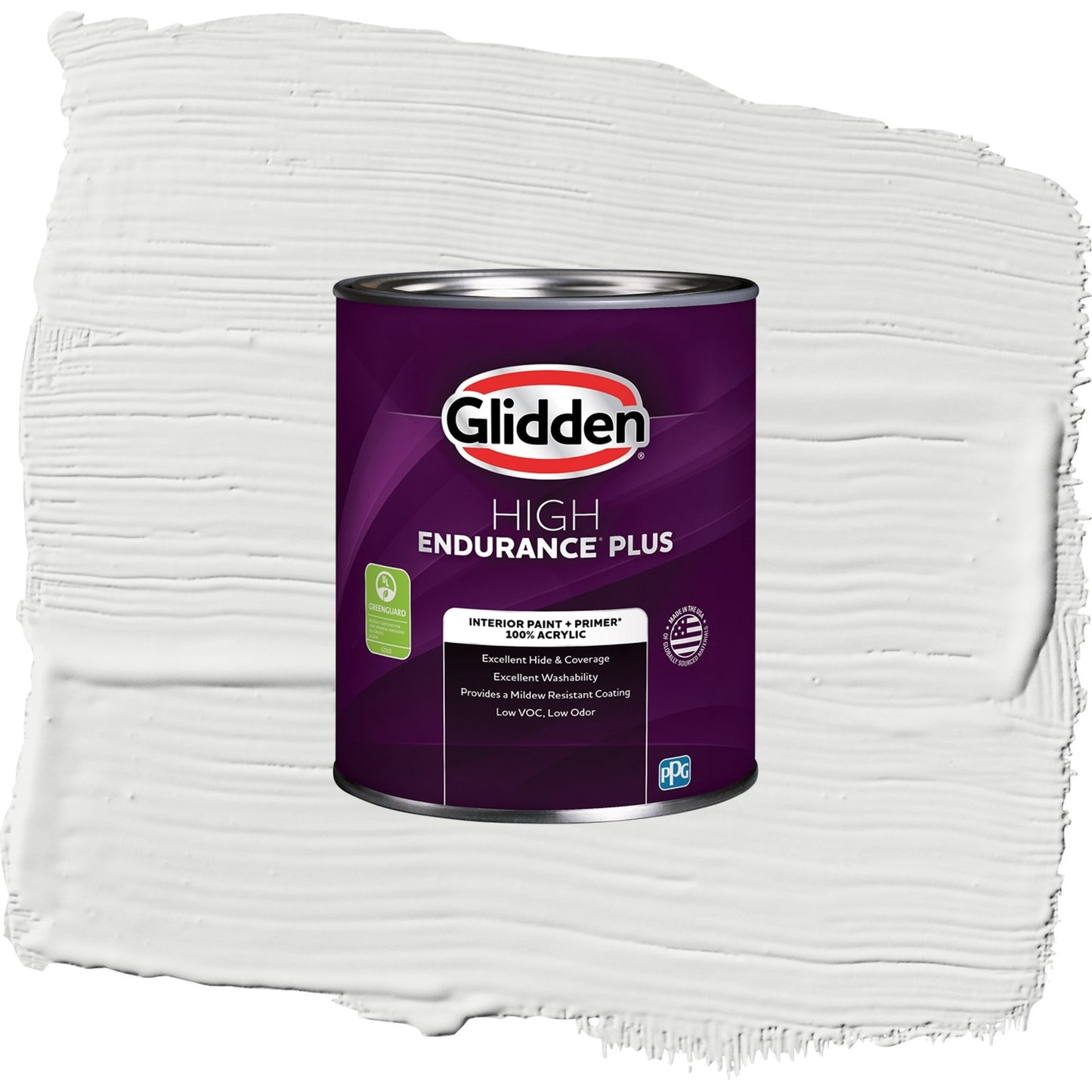 Glidden HEP Aria / White Semi-Gloss Interior Paint with Primer, 1 Quart