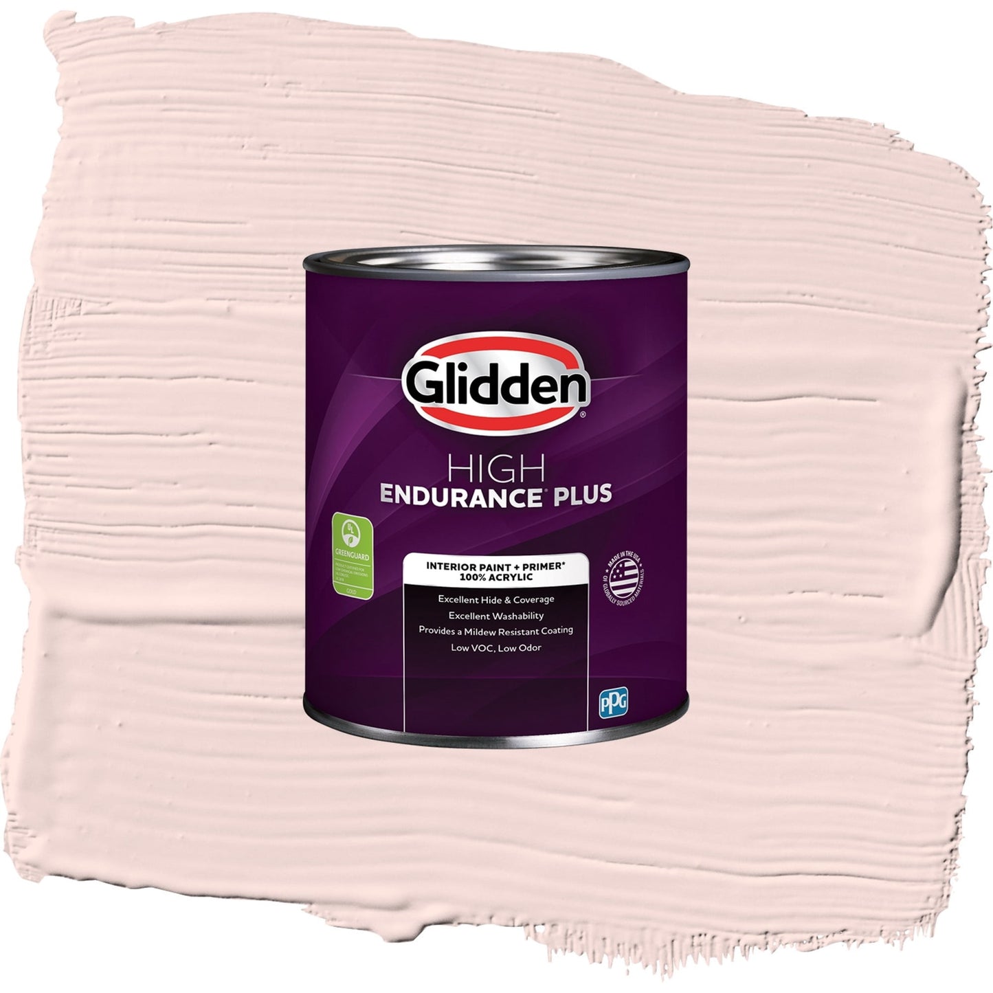 Glidden HEP Ballet Slipper / Pink, Eggshell Interior Paint with Primer, 1 Quart