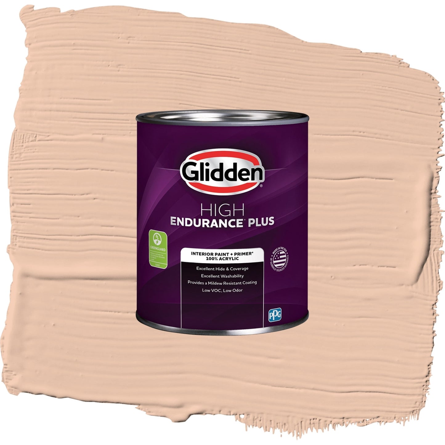 Glidden HEP Beach Vibes / Orange, Eggshell Interior Paint with Primer, 1 Quart