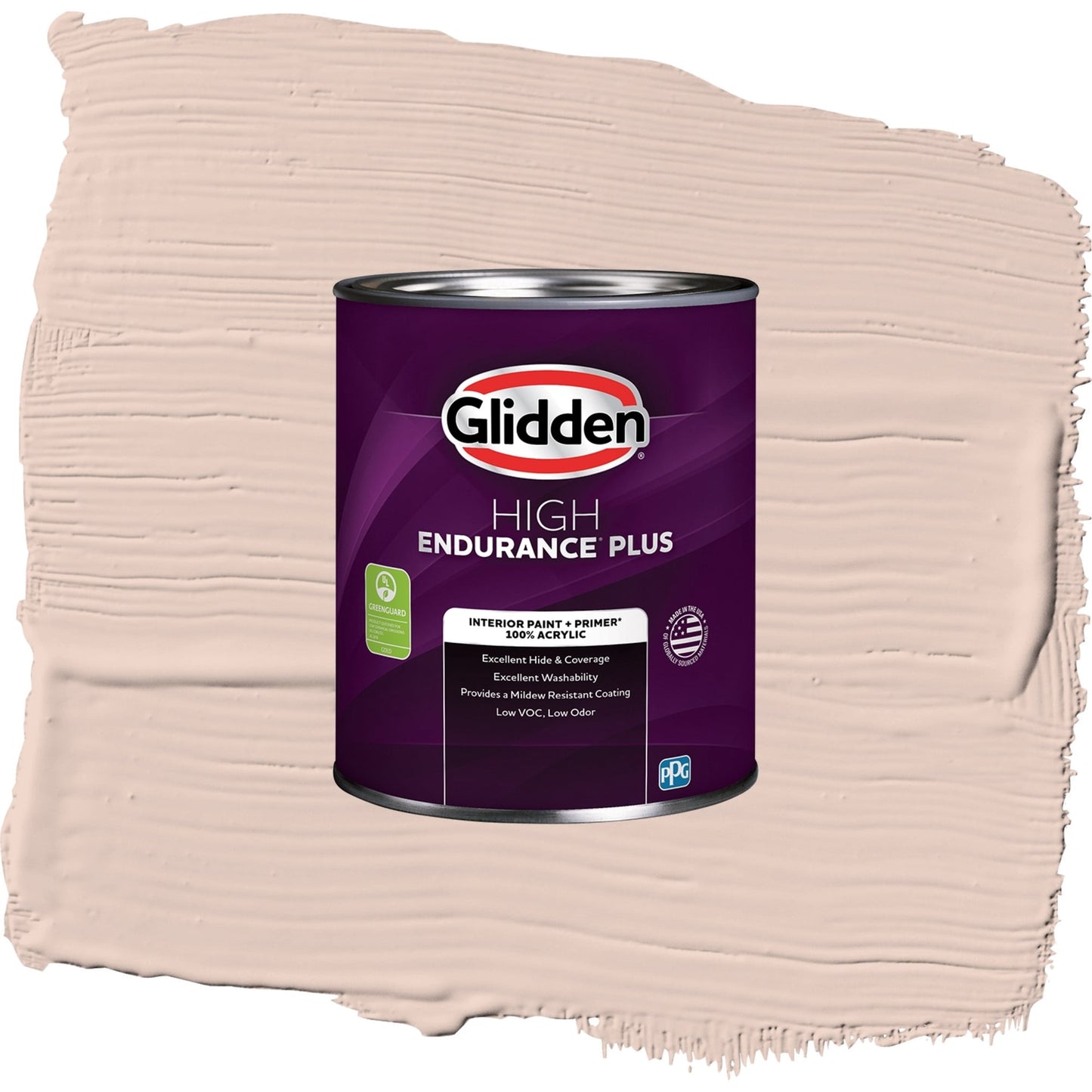 Glidden HEP Belle of the Ball / Pink, Eggshell Interior Paint with Primer, 1 Quart