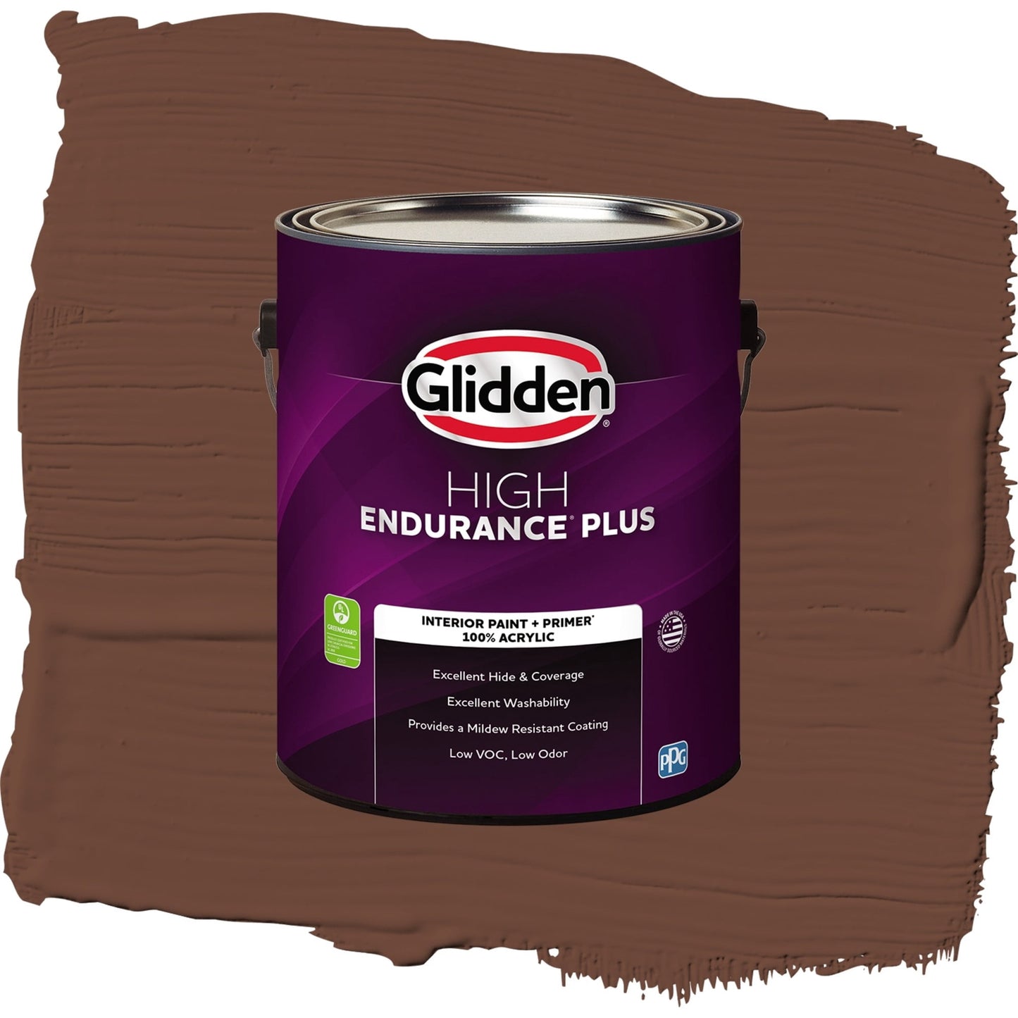Glidden HEP Bird House Brown / Brown, Eggshell Interior Paint with Primer, 1 Gallon