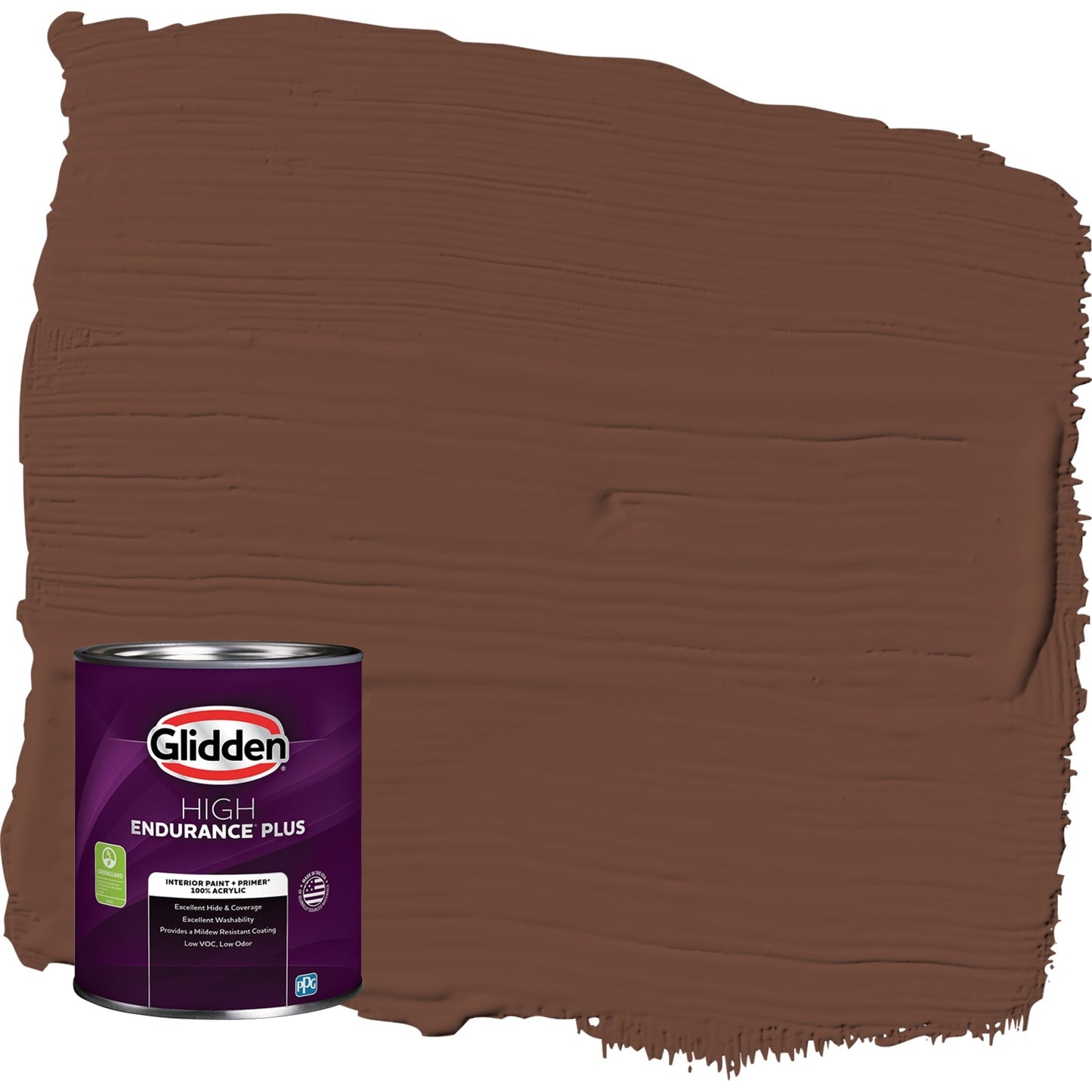 Glidden HEP Bird House Brown / Brown, Eggshell Interior Paint with Primer, 1 Quart
