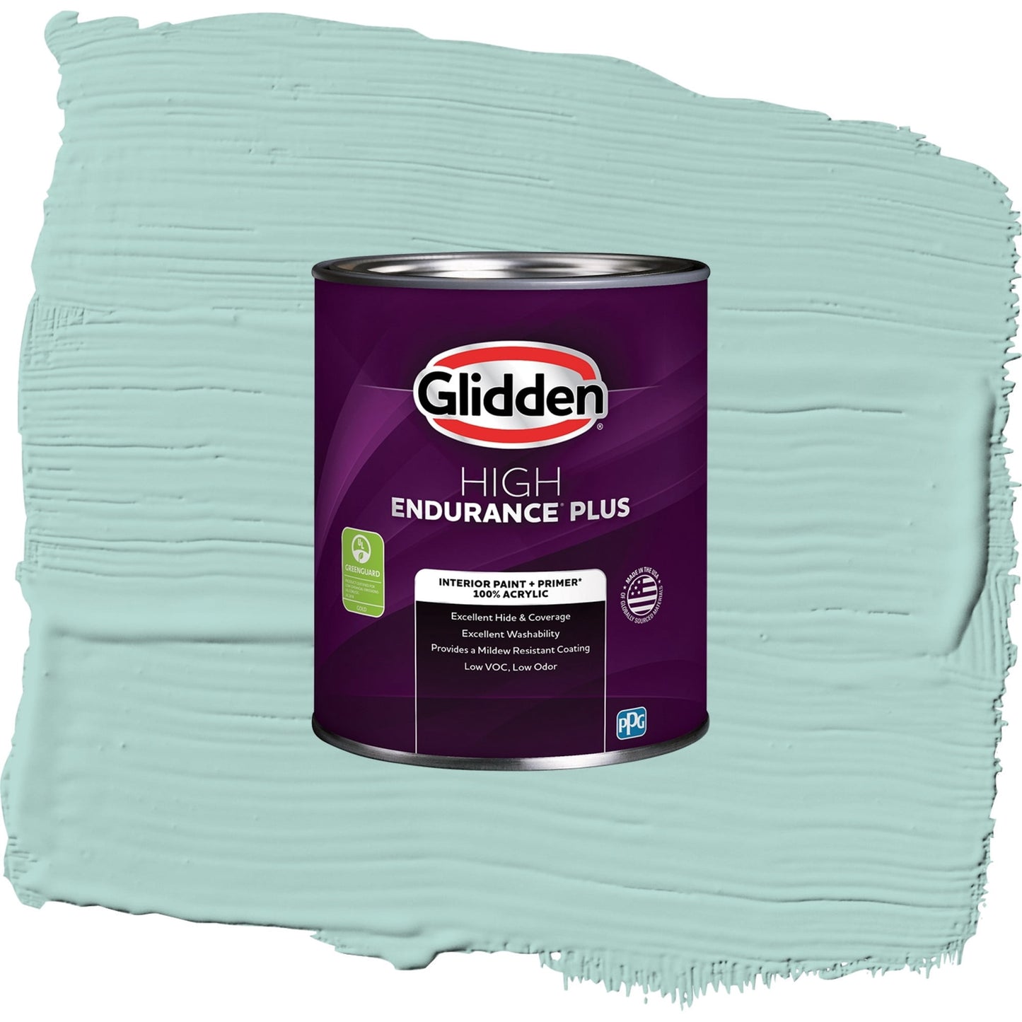 Glidden HEP Cassiopeia / Green, Eggshell Interior Paint with Primer, 1 Quart