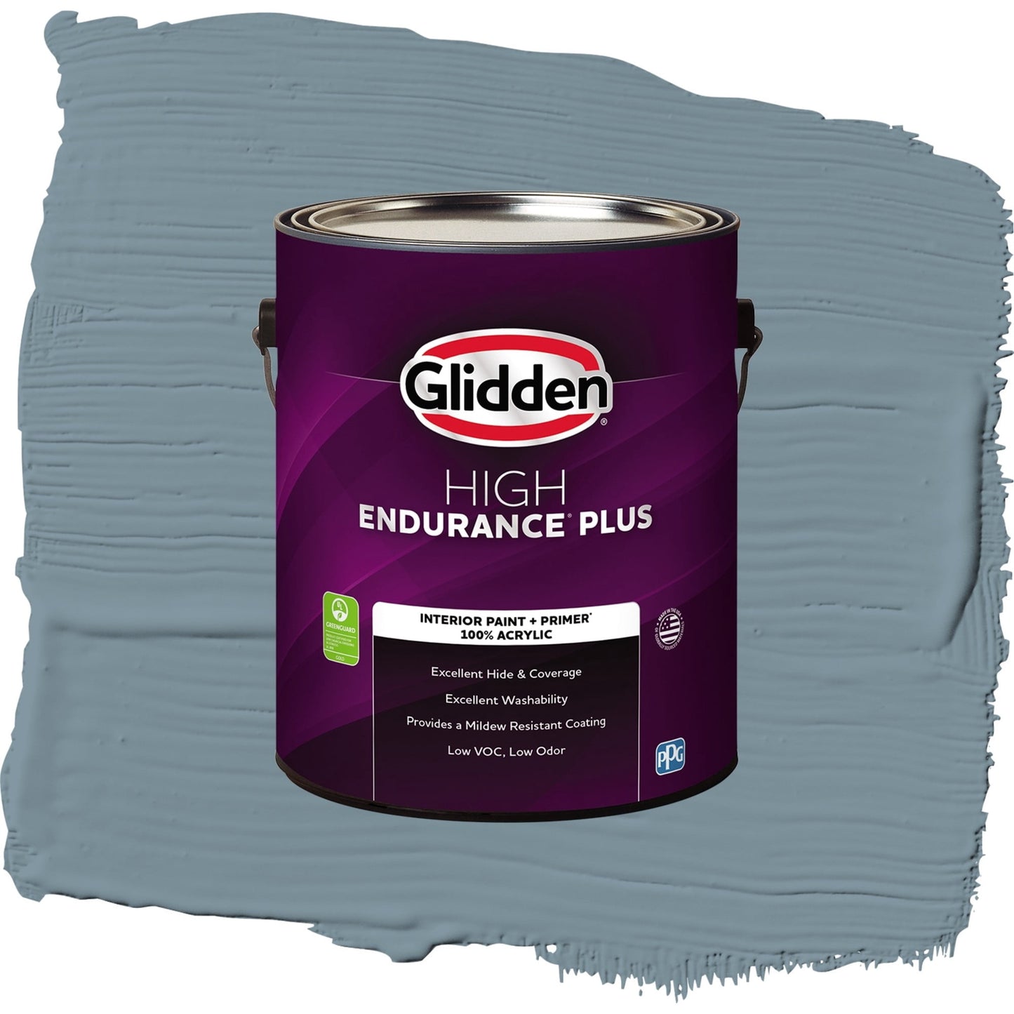 Glidden HEP Chalky Blue / Blue, Flat Interior Paint with Primer, 1 Gallon