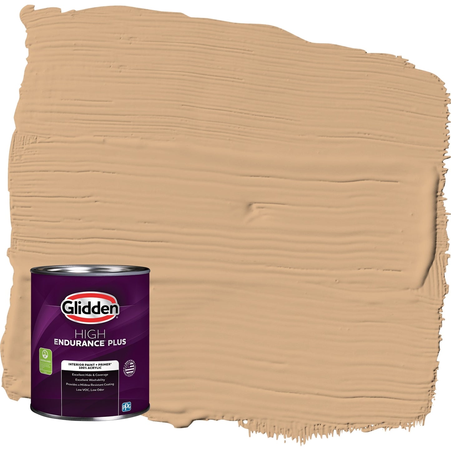 Glidden Galleta de Queso Cheddar / Pintura Interior de Cáscara de Huevo de Naranja con Imprimación, 1 Cuarto