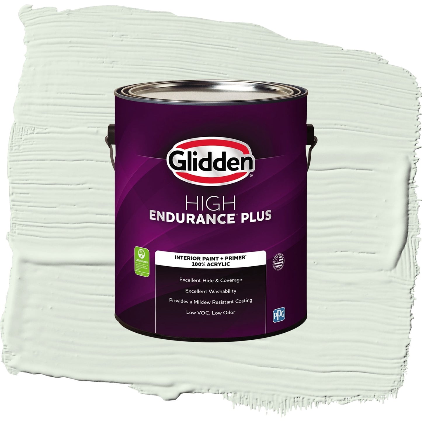 Glidden HEP Cloudy Day / Green, Semi-Gloss Interior Paint with Primer, 1 Gallon