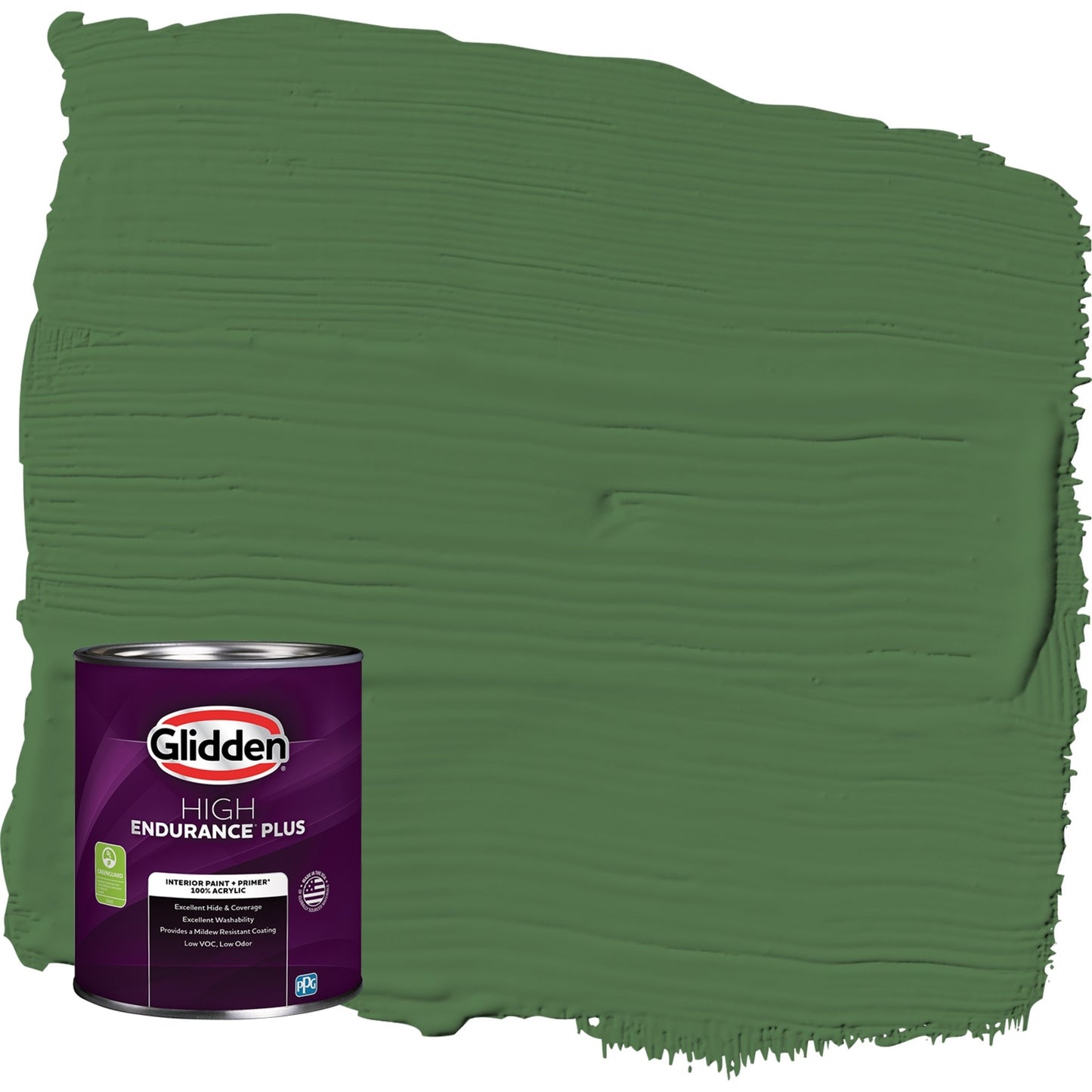 Glidden HEP Clover Leaf / Green, Eggshell Interior Paint with Primer, 1 Quart