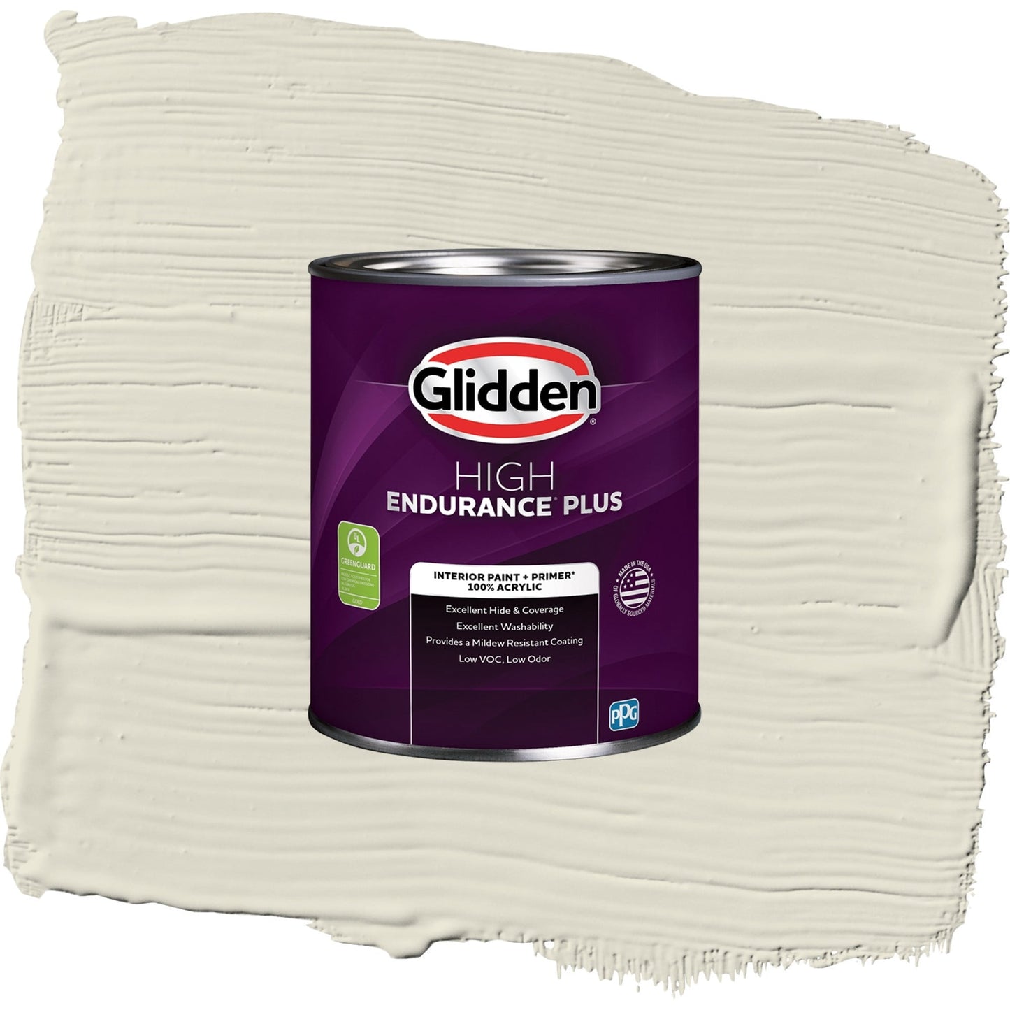 Glidden HEP Cocoon / Grey, Eggshell Interior Paint with Primer, 1 Quart