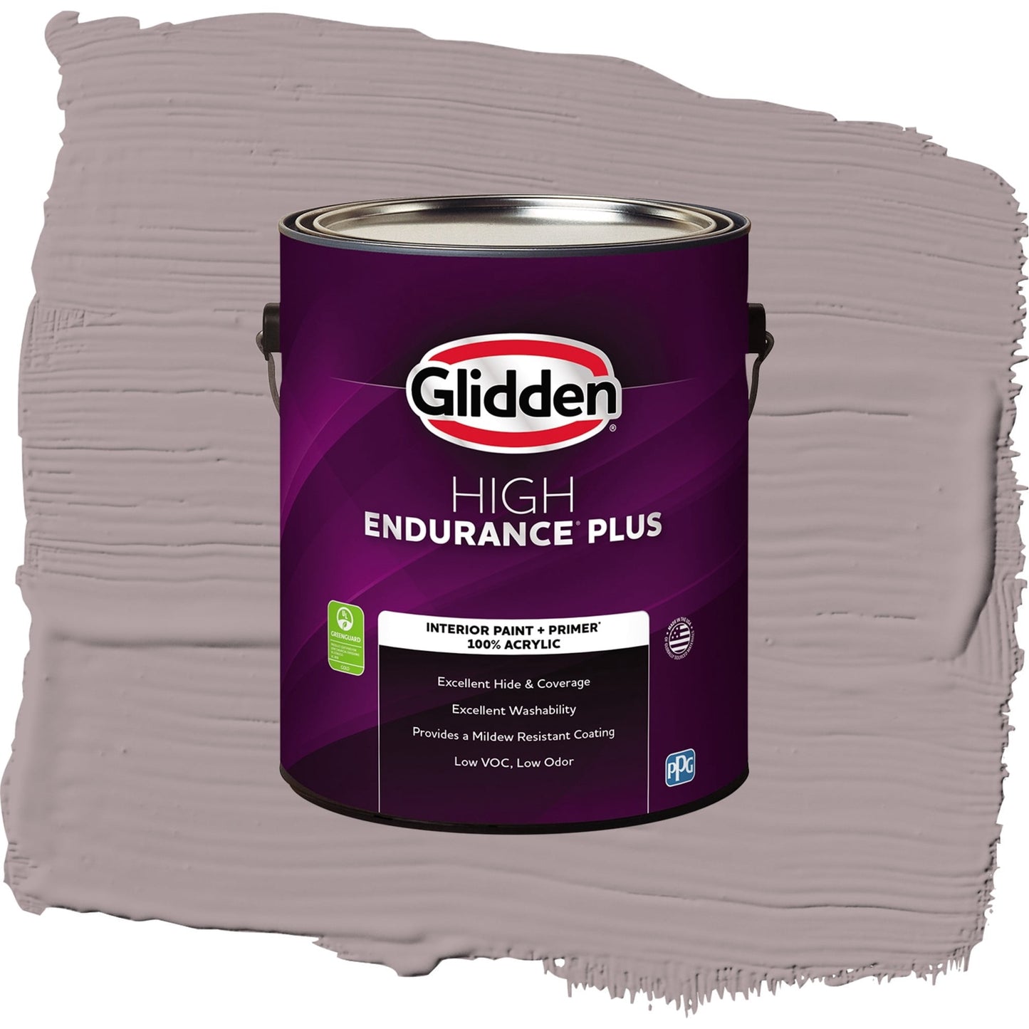 Glidden HEP Coffee Custard / Purple, Flat Interior Paint with Primer, 1 Gallon