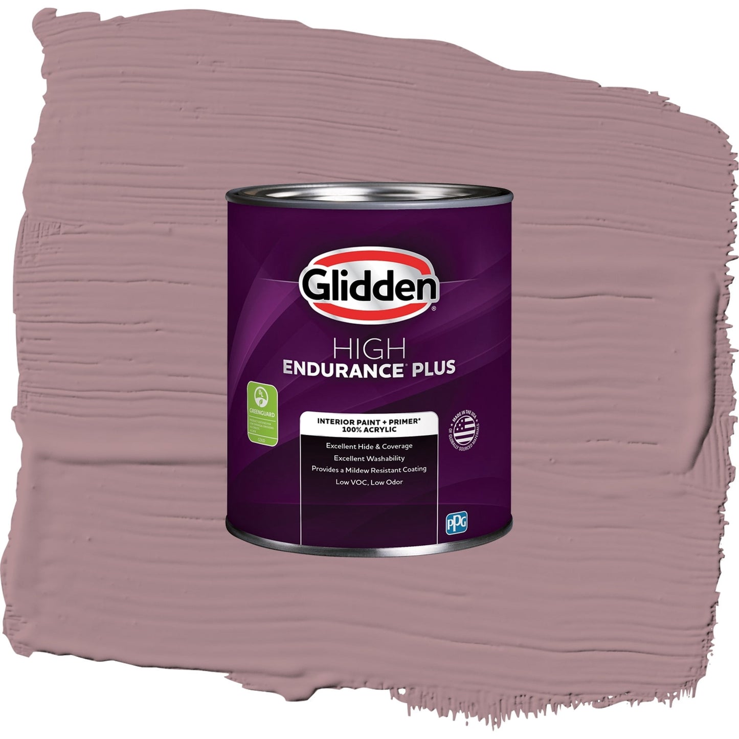 Glidden HEP Coffee Rose / Purple, Eggshell Interior Paint with Primer, 1 Quart