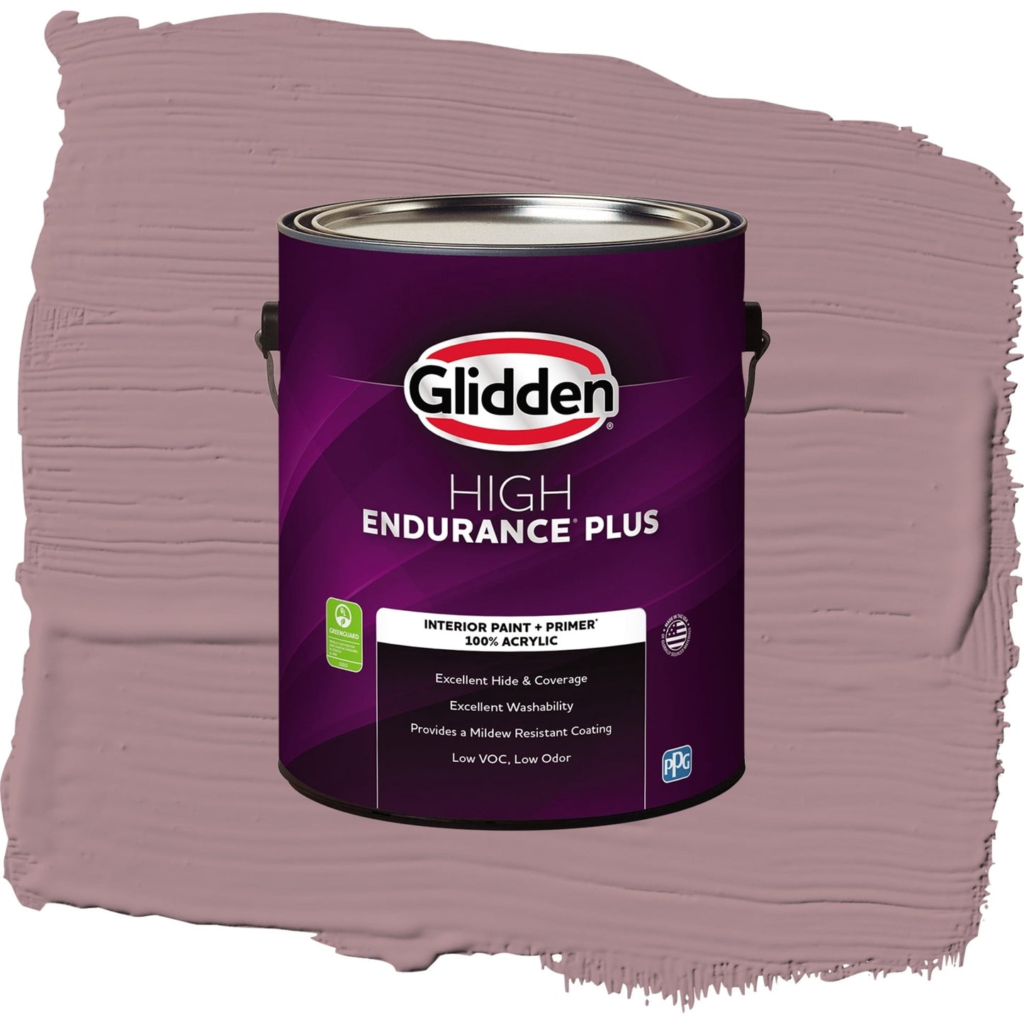Glidden HEP Coffee Rose / Purple, Semi-Gloss Interior Paint with Primer, 1 Gallon