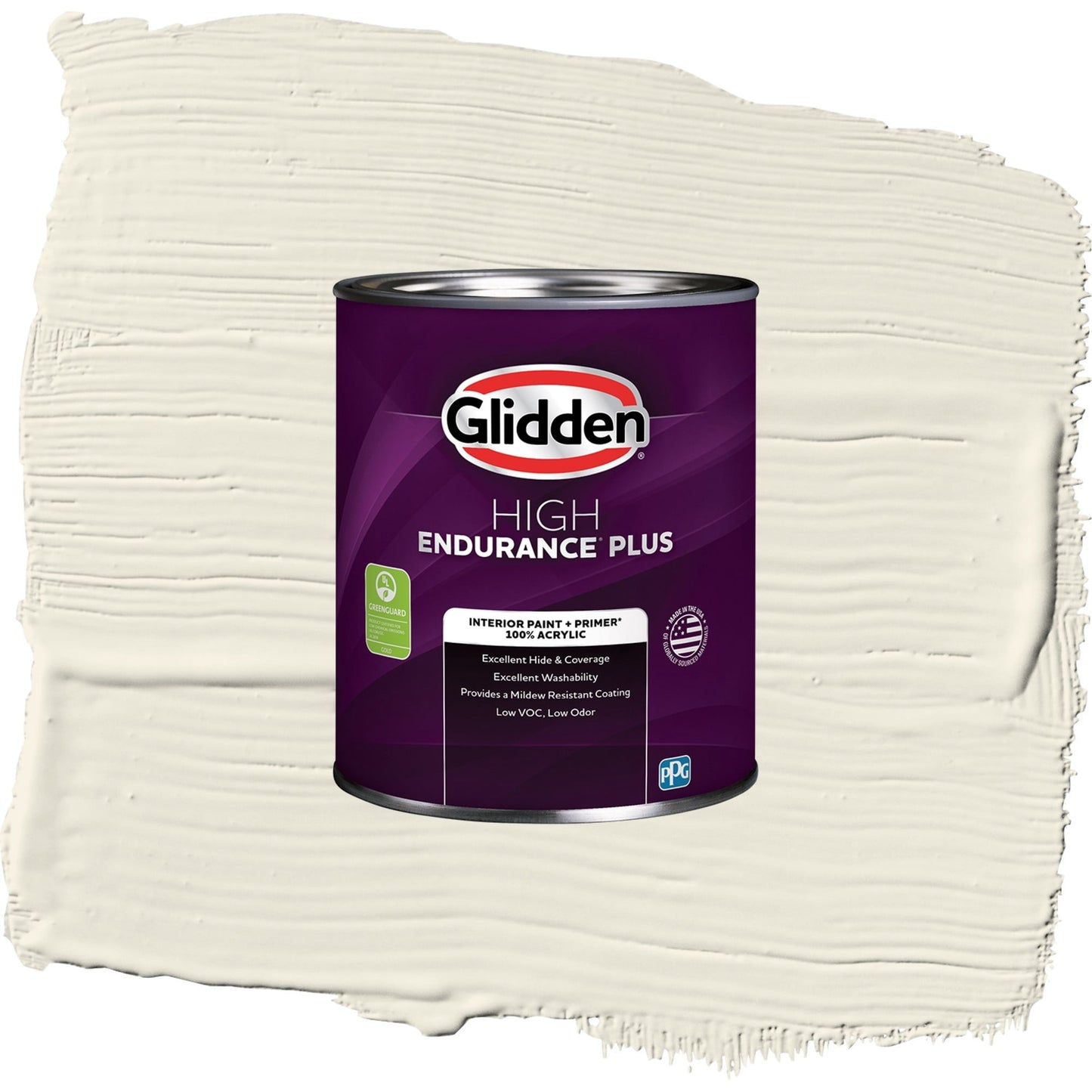 Glidden HEP Cold Foam / White Eggshell Interior Paint with Primer, 1 Quart
