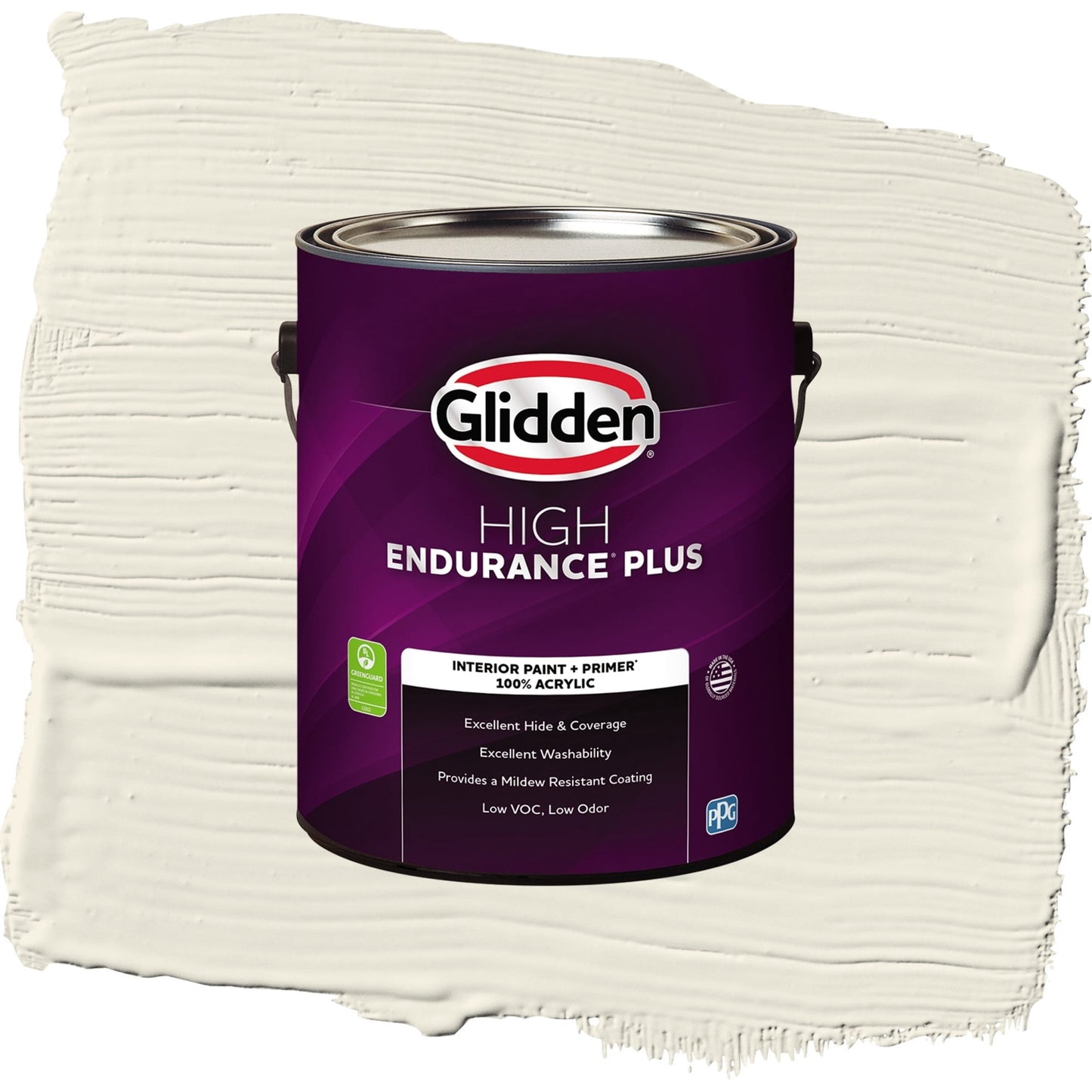 Glidden HEP Cold Foam / White Flat Interior Paint with Primer, 1 Gallon