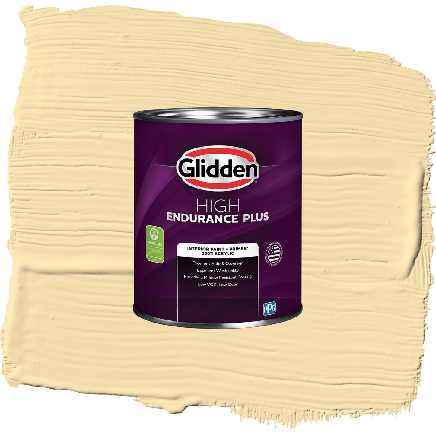Glidden HEP Dusty Yellow / Yellow, Eggshell Interior Paint with Primer, 1 Quart