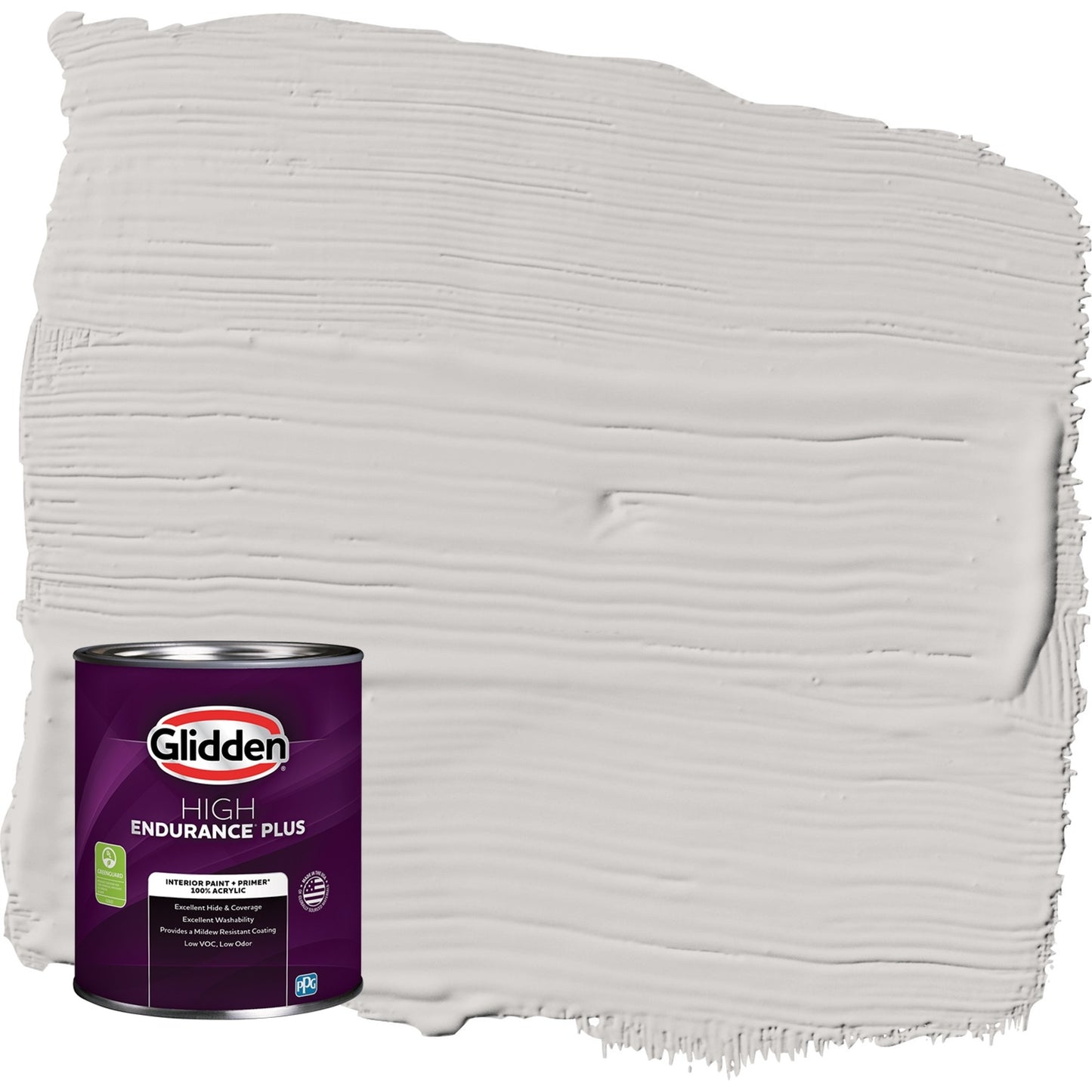 Glidden HEP Elusion / Grey Eggshell Interior Paint with Primer, 1 Quart