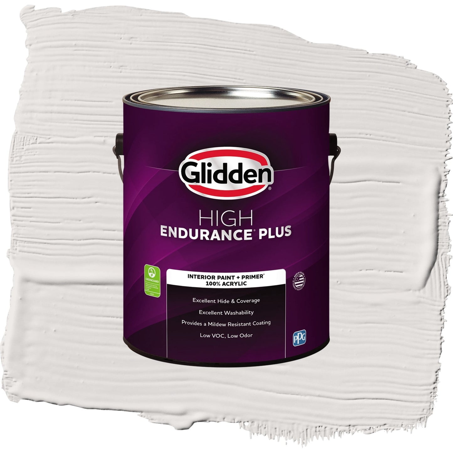 Glidden HEP Fall Chill / Grey, Flat Interior Paint with Primer, 1 Gallon