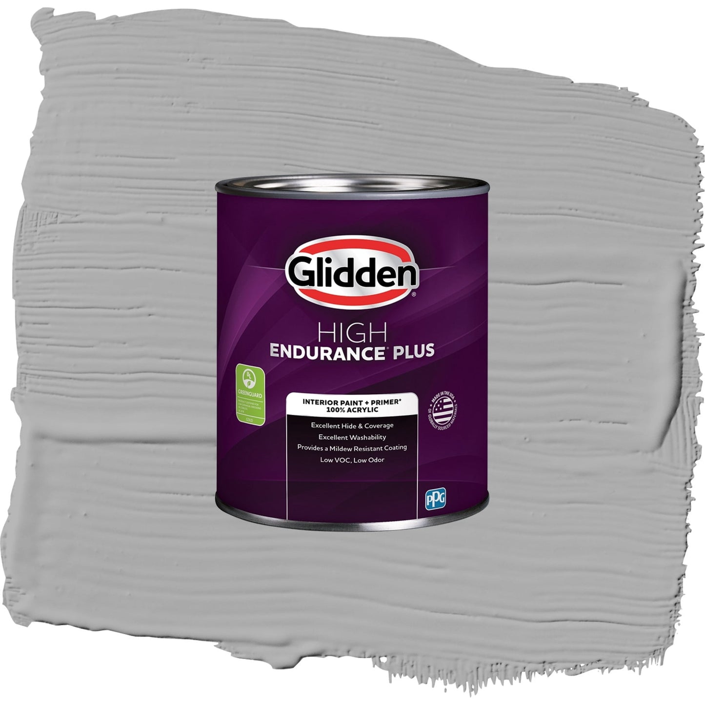 Glidden HEP Flagstone / Gray, Semi-Gloss Interior Paint with Primer, 1 Quart