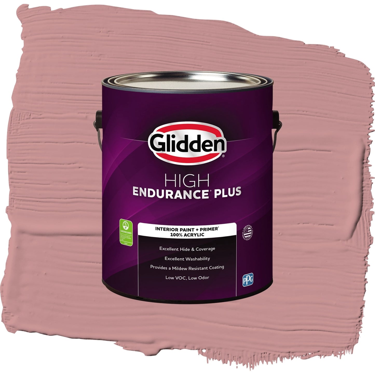 Glidden HEP Floral Tapestry / Pink, Eggshell Interior Paint with Primer, 1 Gallon