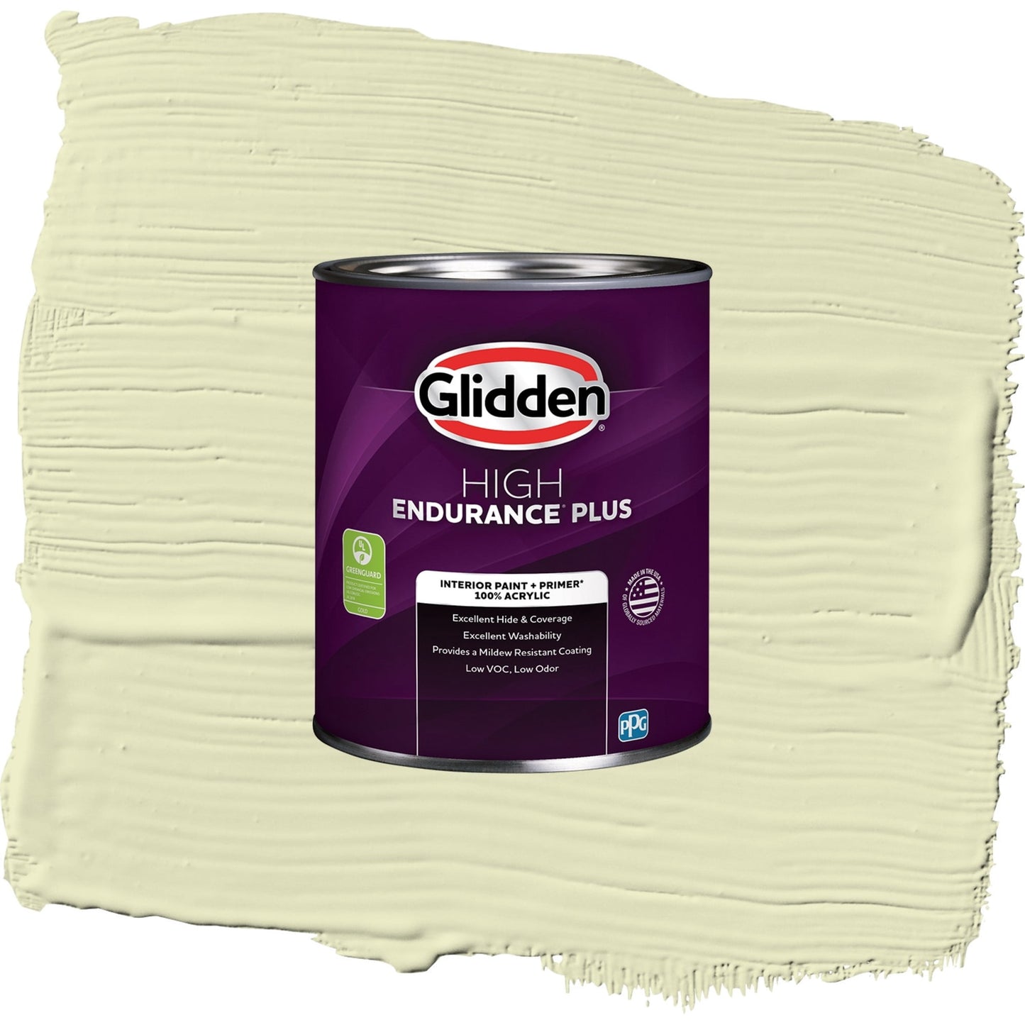 Glidden HEP Forgive Quickly / Green, Eggshell Interior Paint with Primer, 1 Quart