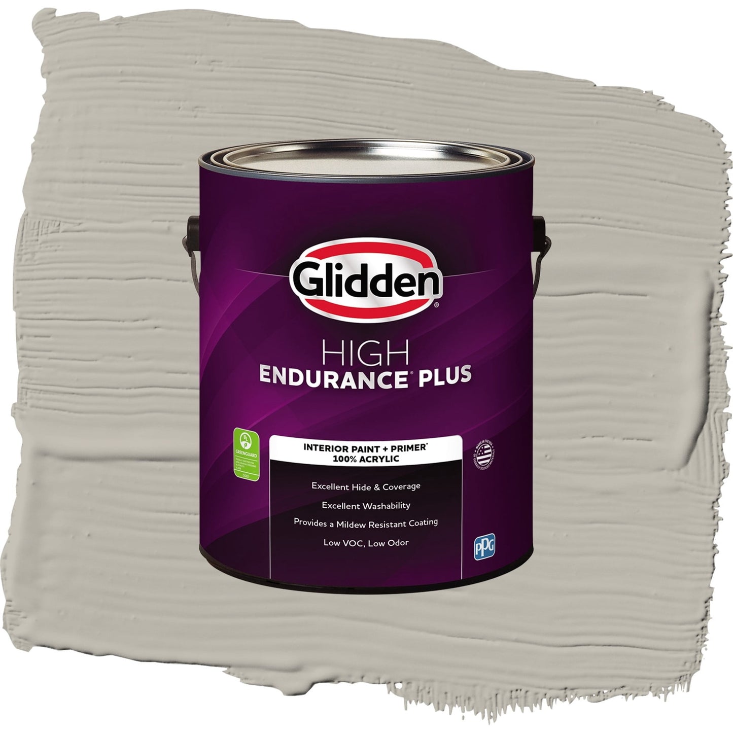 Glidden HEP Ghost Writer / Beige, Flat Interior Paint with Primer, 1 Gallon