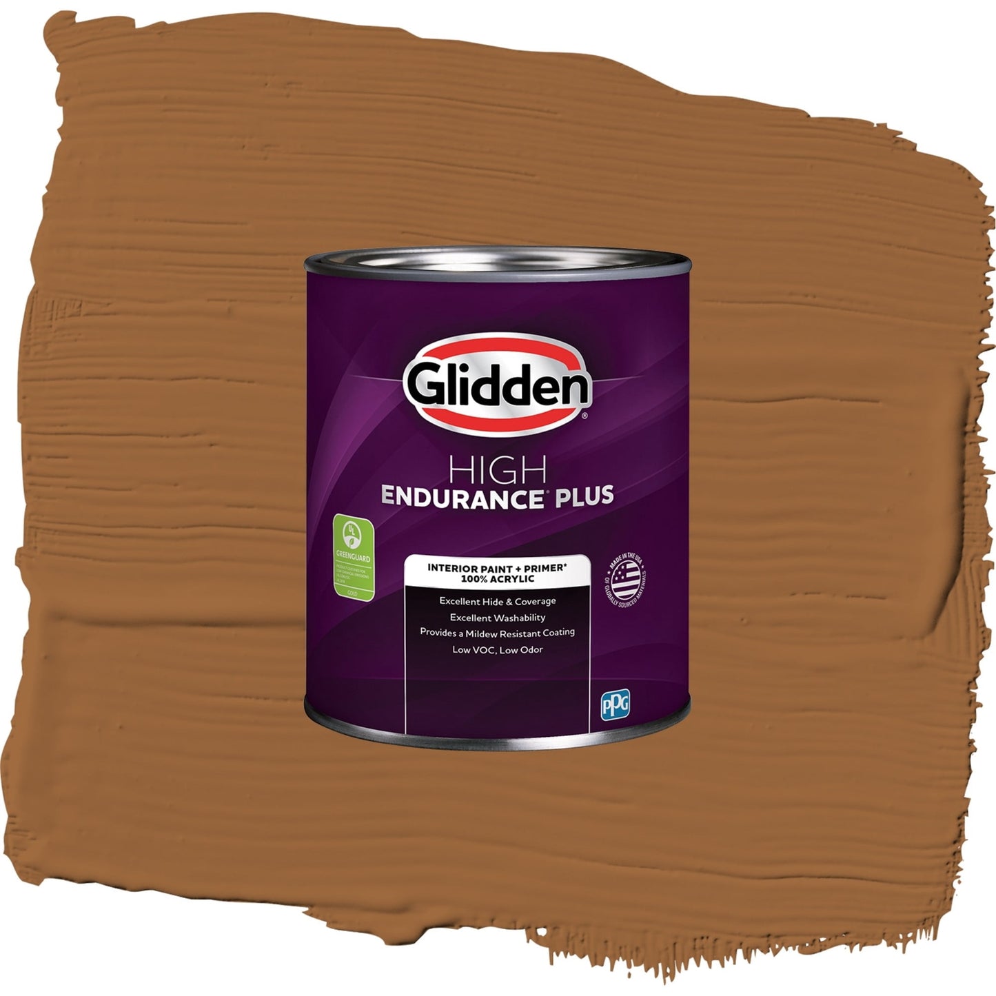 Glidden HEP Ginger / Orange, Semi-Gloss Interior Paint with Primer, 1 Quart