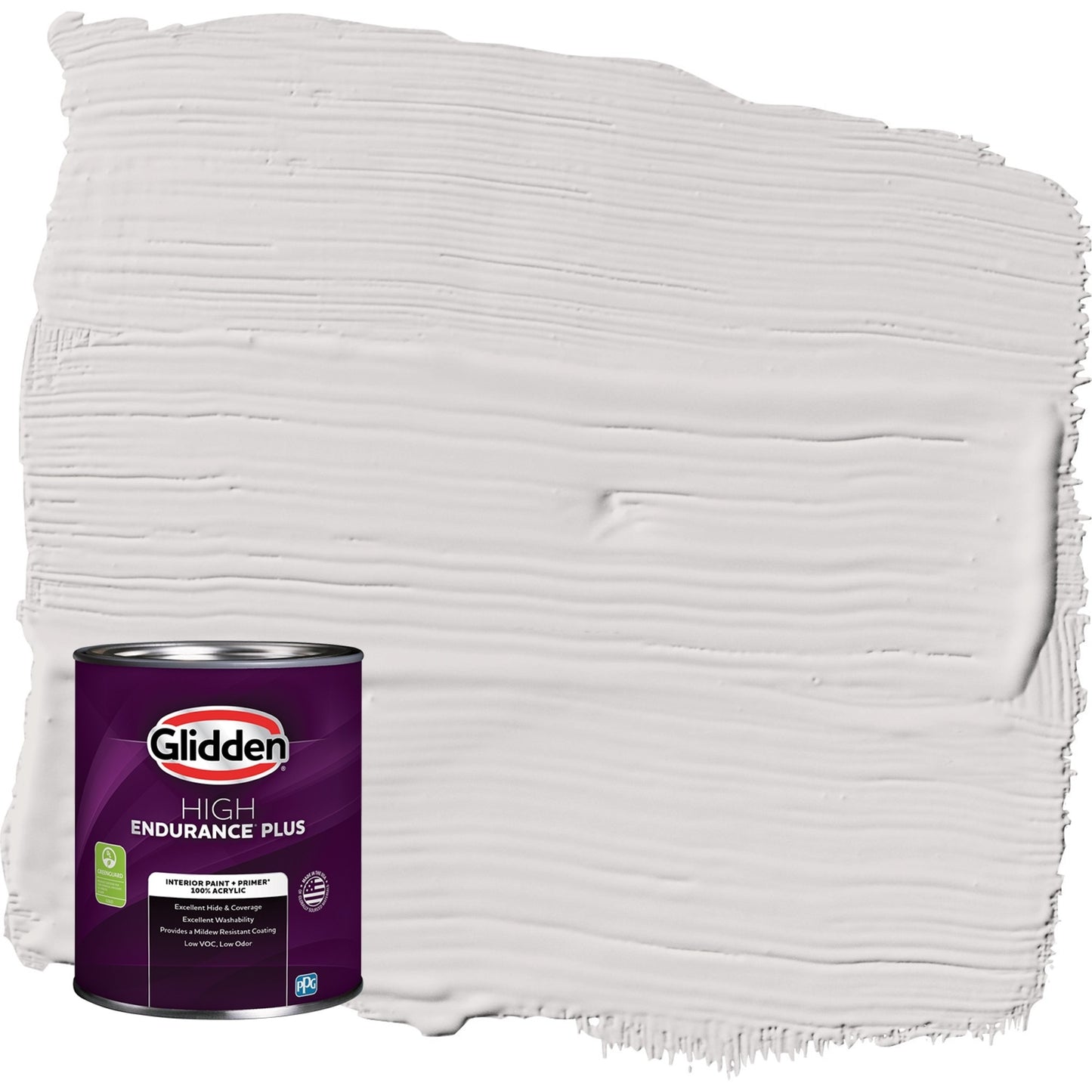 Glidden HEP Go To Gray / Grey, Semi-Gloss Interior Paint with Primer, 1 Quart