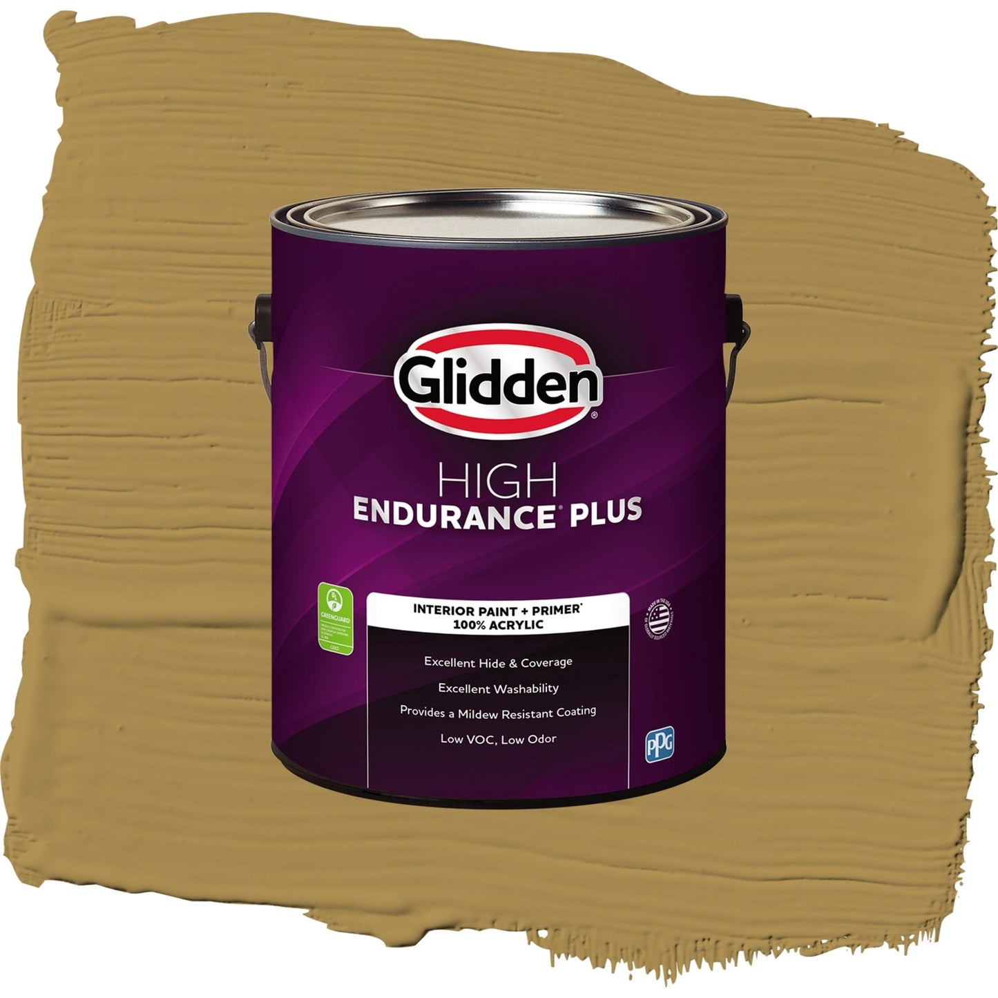 Glidden HEP Graceful Gazelle / Brown, Semi-Gloss Interior Paint with Primer, 1 Gallon