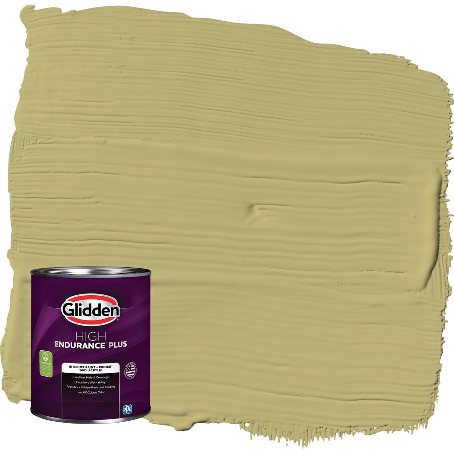 Glidden HEP Gracious Glow / Pintura Interior Verde Cáscara de Huevo con Primer, 1 Cuarto