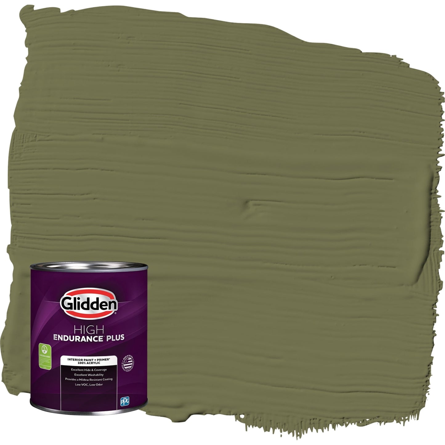 Glidden HEP Gratefully Grass / Pintura Interior Verde Cáscara de Huevo con Primer, 1 Cuarto