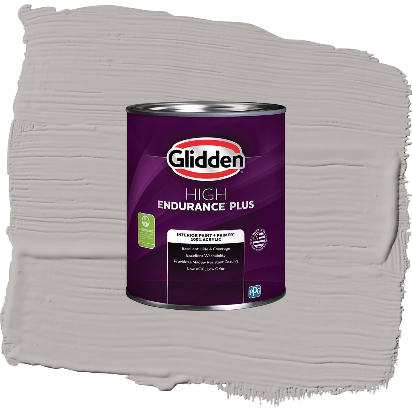 Glidden HEP Gray Marble / Grey, Eggshell Interior Paint with Primer, 1 Quart