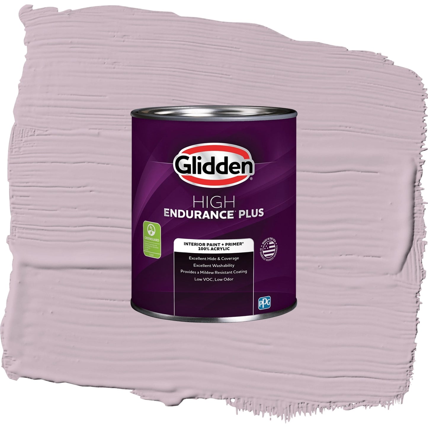 Glidden HEP High Society / Purple, Eggshell Interior Paint with Primer, 1 Quart