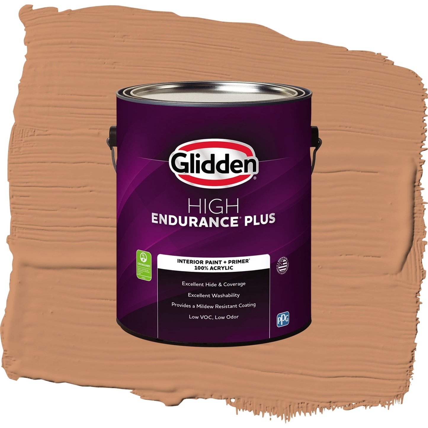 Glidden HEP Hitching Post / Orange, Flat Interior Paint with Primer, 1 Gallon
