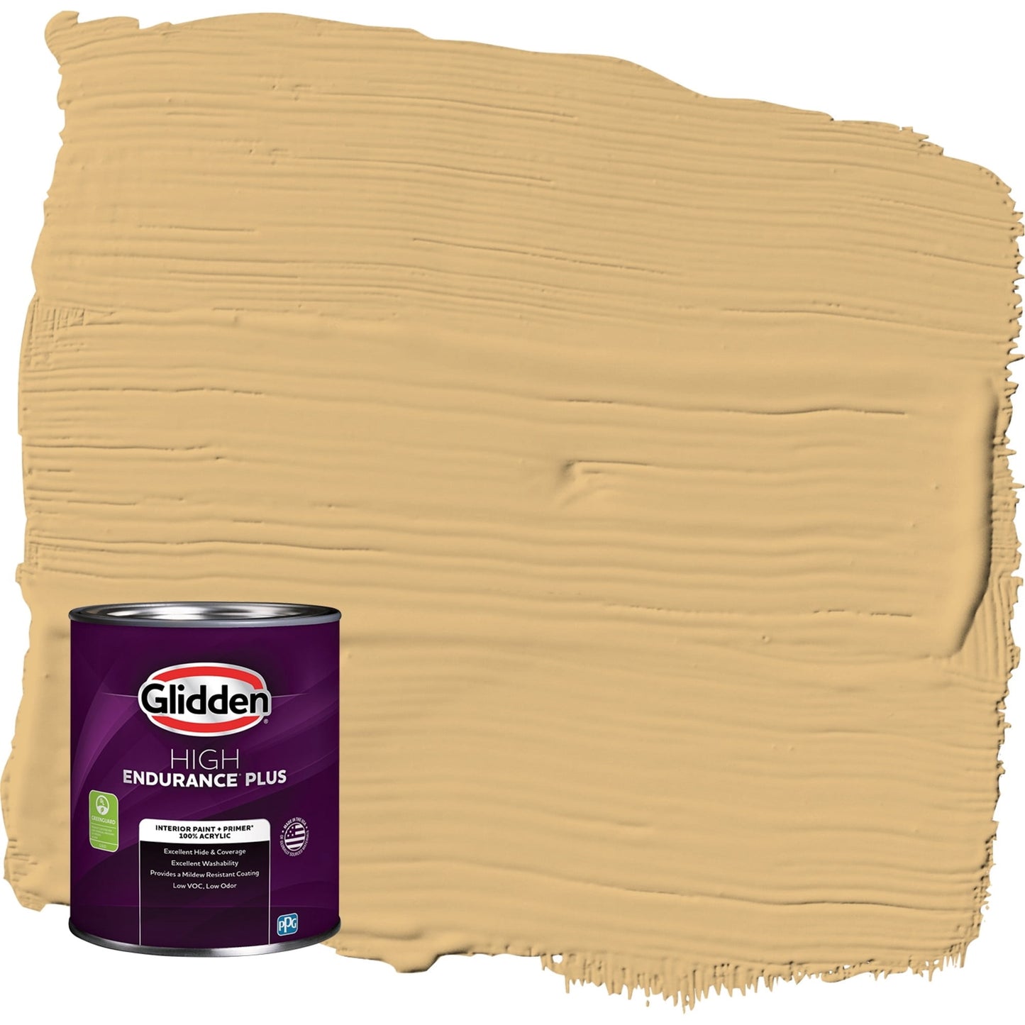 Glidden HEP Honey Bunny / Yellow Semi-Gloss Interior Paint with Primer, 1 Quart
