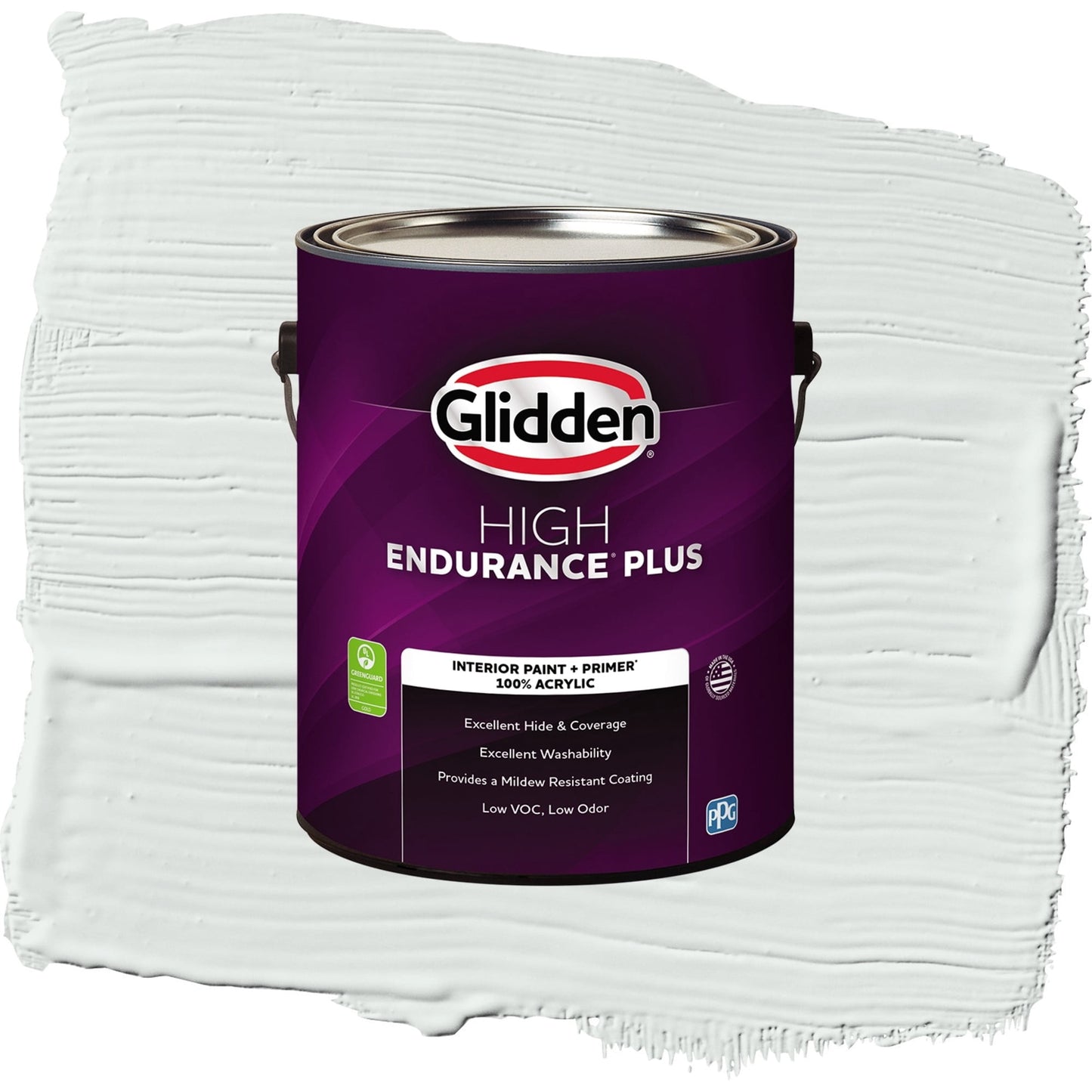 Glidden HEP Icy Bay / Off-White Eggshell Interior Paint with Primer, 1 Gallon