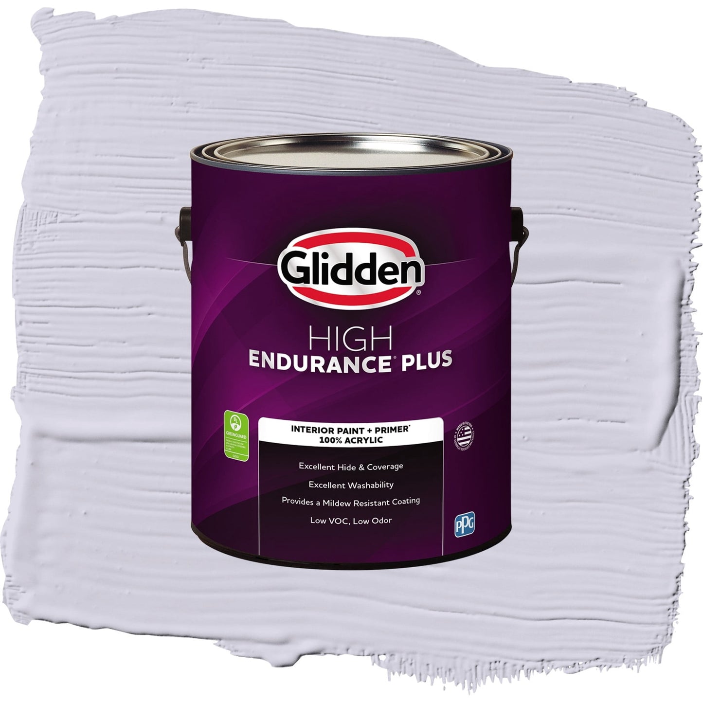 Glidden HEP Lavender Haze / Purple, Flat Interior Paint with Primer, 1 Gallon