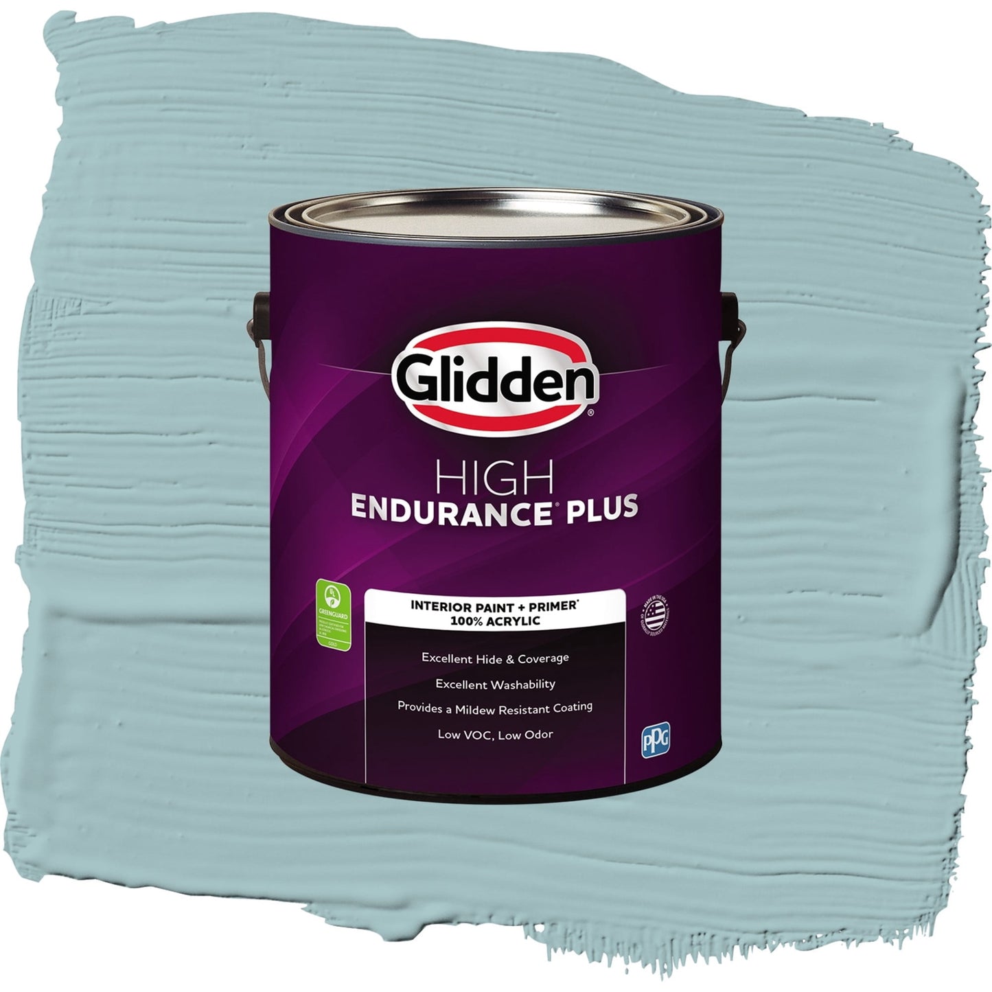 Glidden HEP Lazy River / Blue, Flat Interior Paint with Primer, 1 Gallon