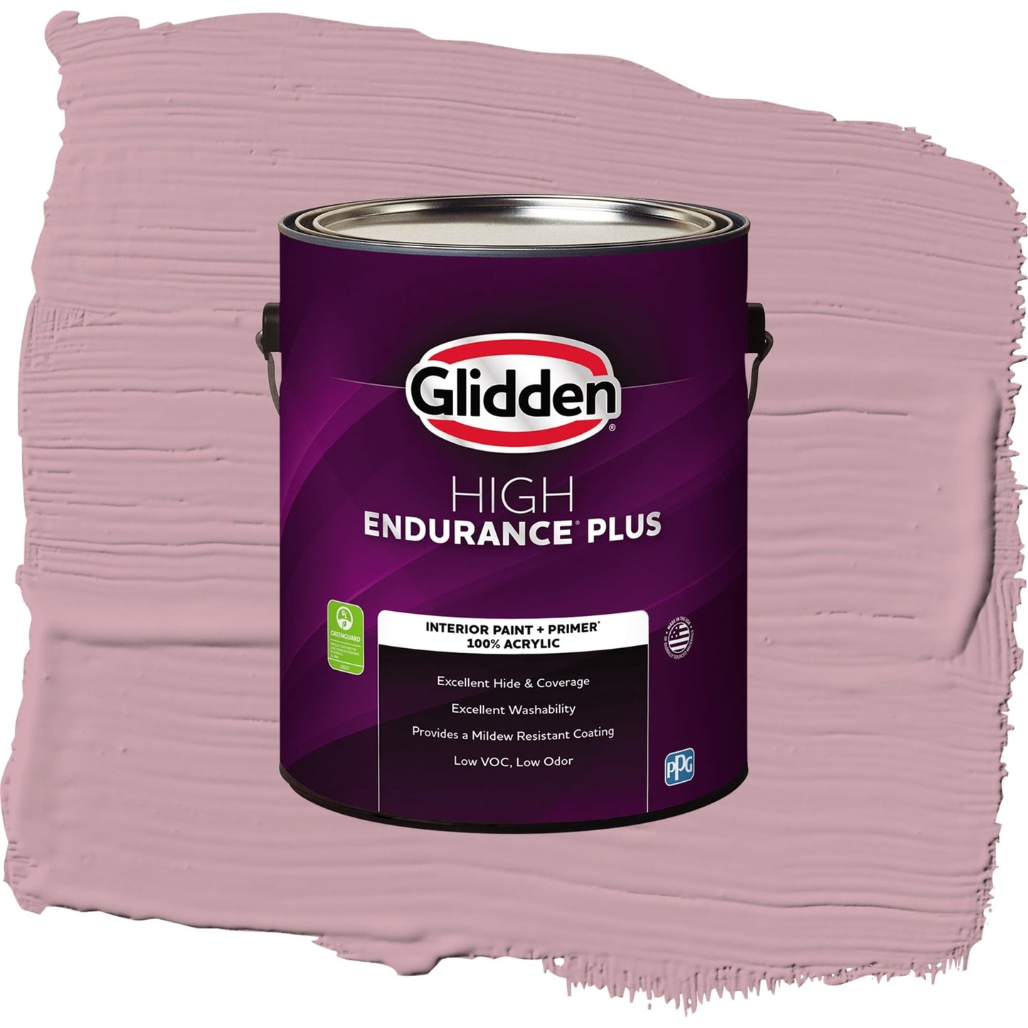 Glidden HEP Lighthearted Rose / Purple, Semi-Gloss Interior Paint with Primer, 1 Gallon