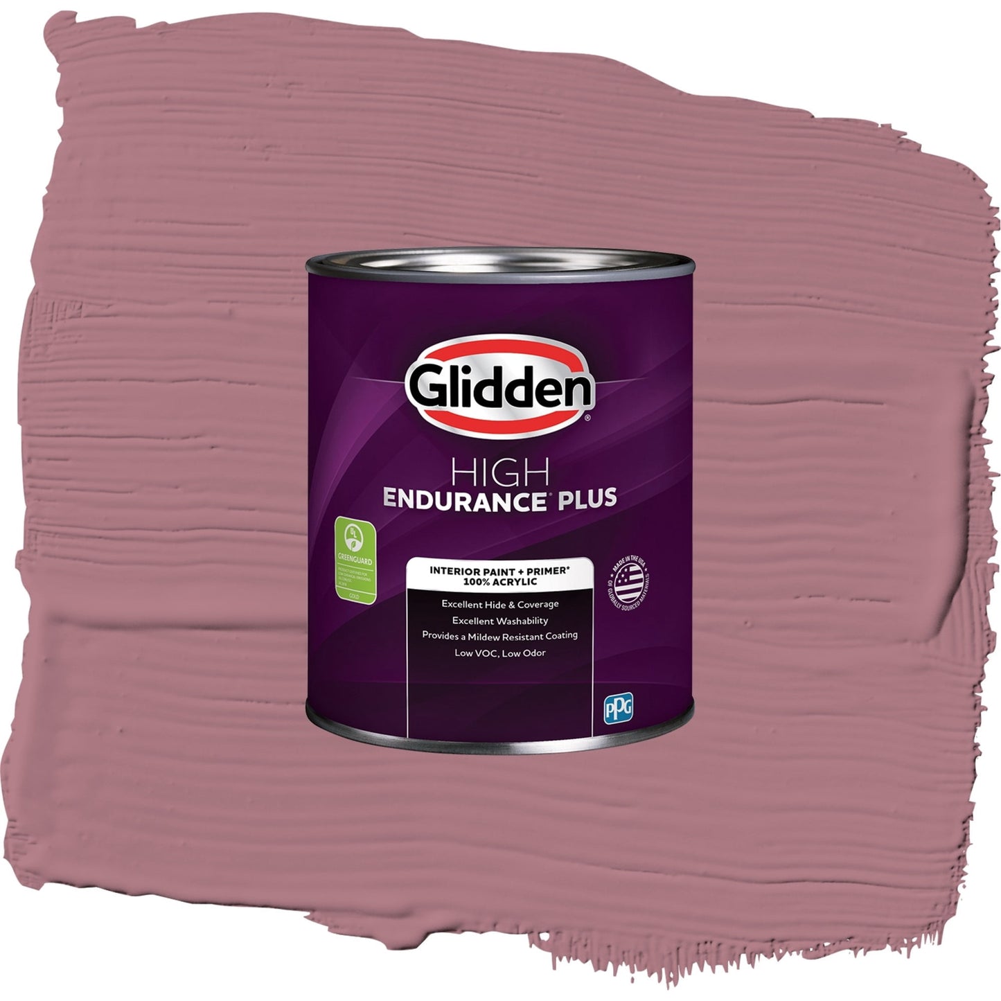 Glidden HEP Mauve Madness / Purple, Eggshell Interior Paint with Primer, 1 Quart