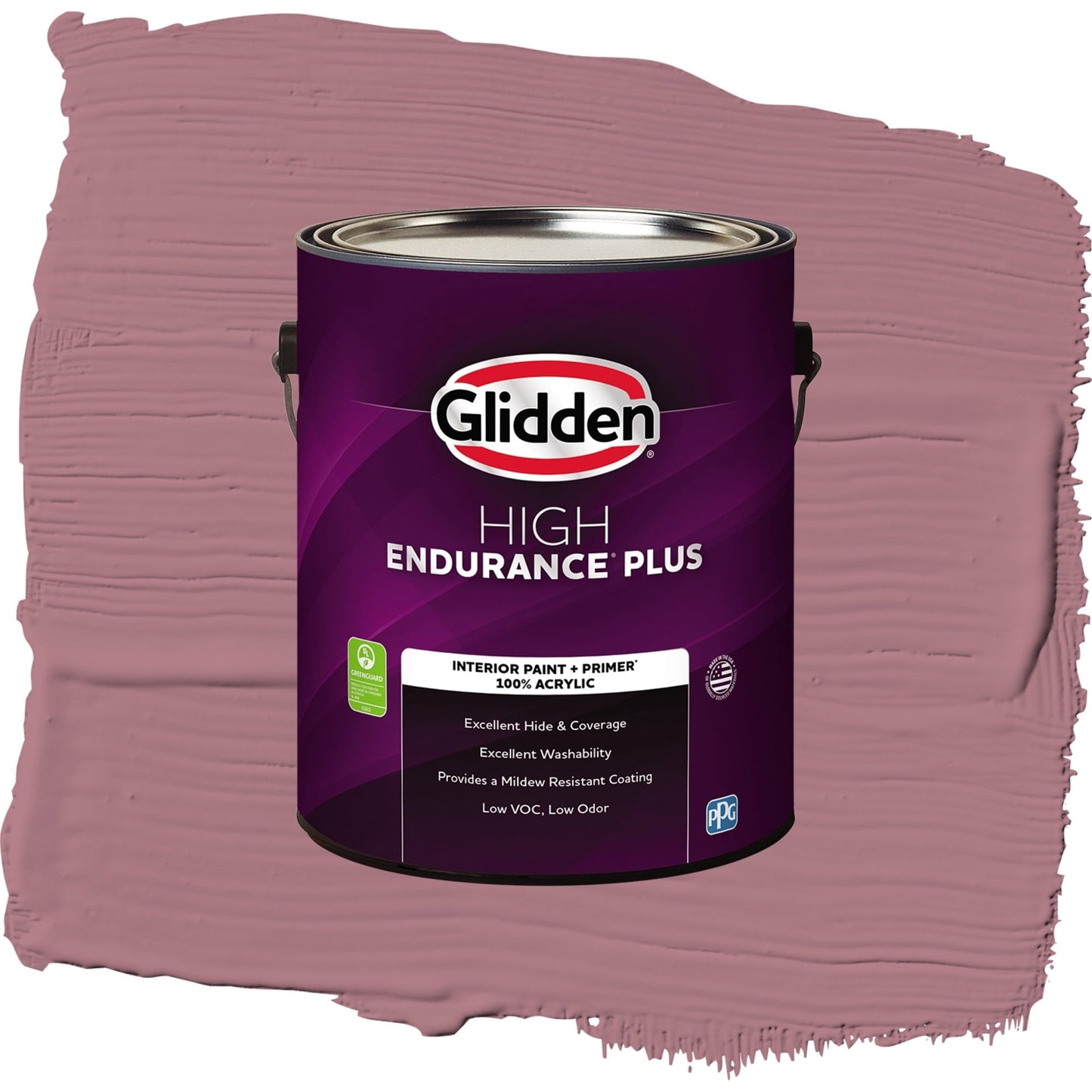 Glidden HEP Mauve Madness / Purple, Semi-Gloss Interior Paint with Primer, 1 Gallon