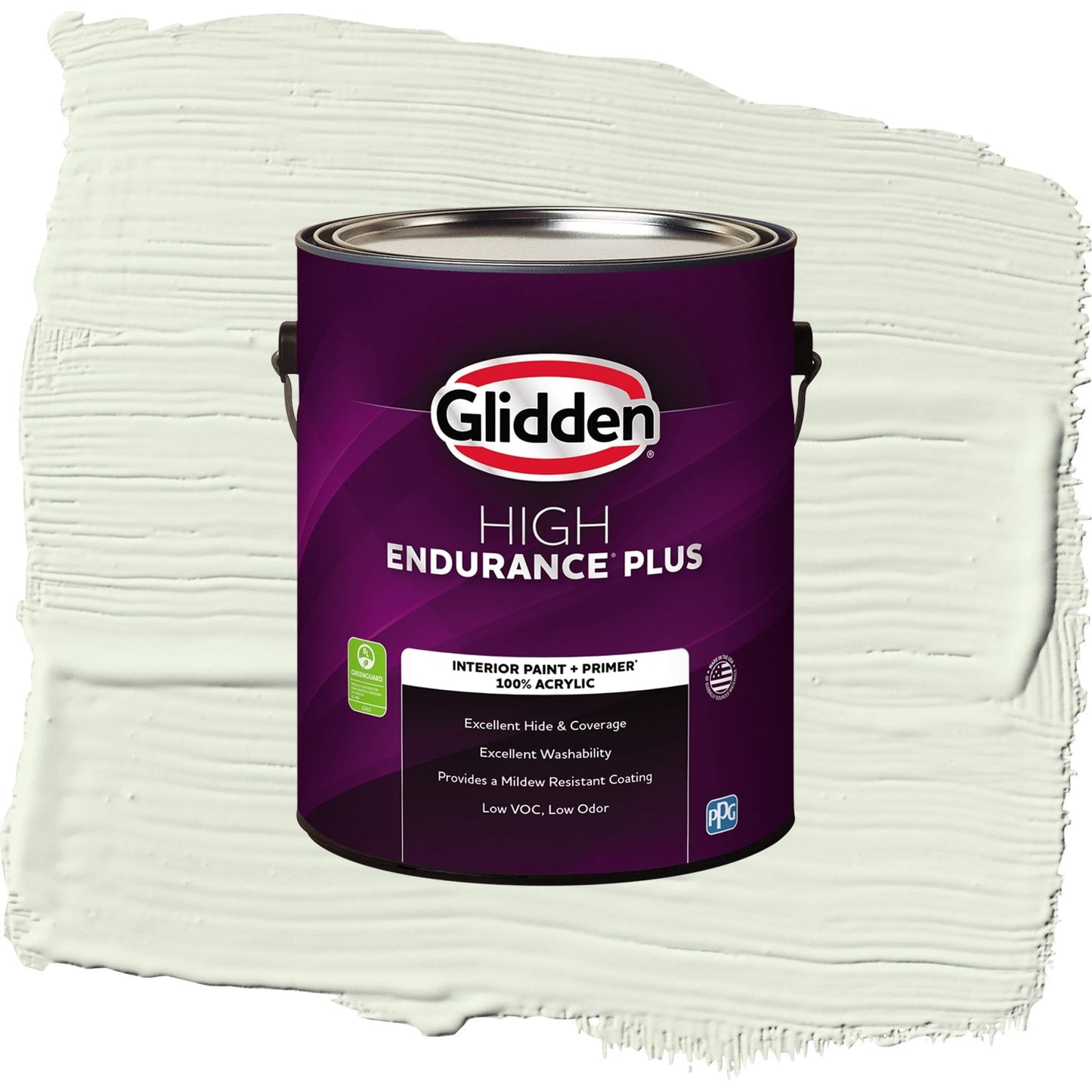 Glidden HEP Milkweed / Green, Semi-Gloss Interior Paint with Primer, 1 Gallon