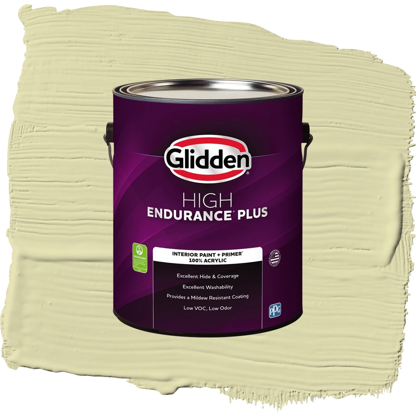Glidden HEP Misty Moor / Green, Semi-Gloss Interior Paint with Primer, 1 Gallon