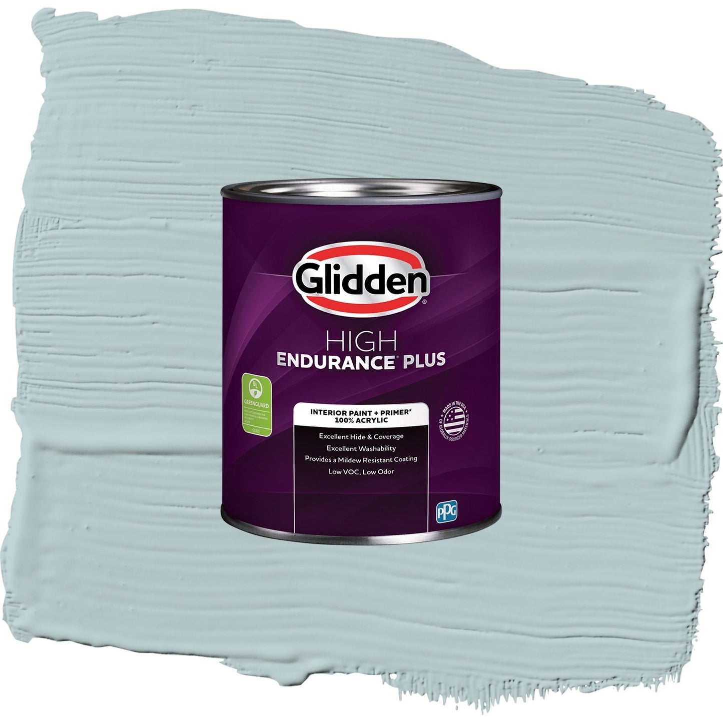 Glidden HEP Misty Surf / Blue, Semi-Gloss Interior Paint with Primer, 1 Quart