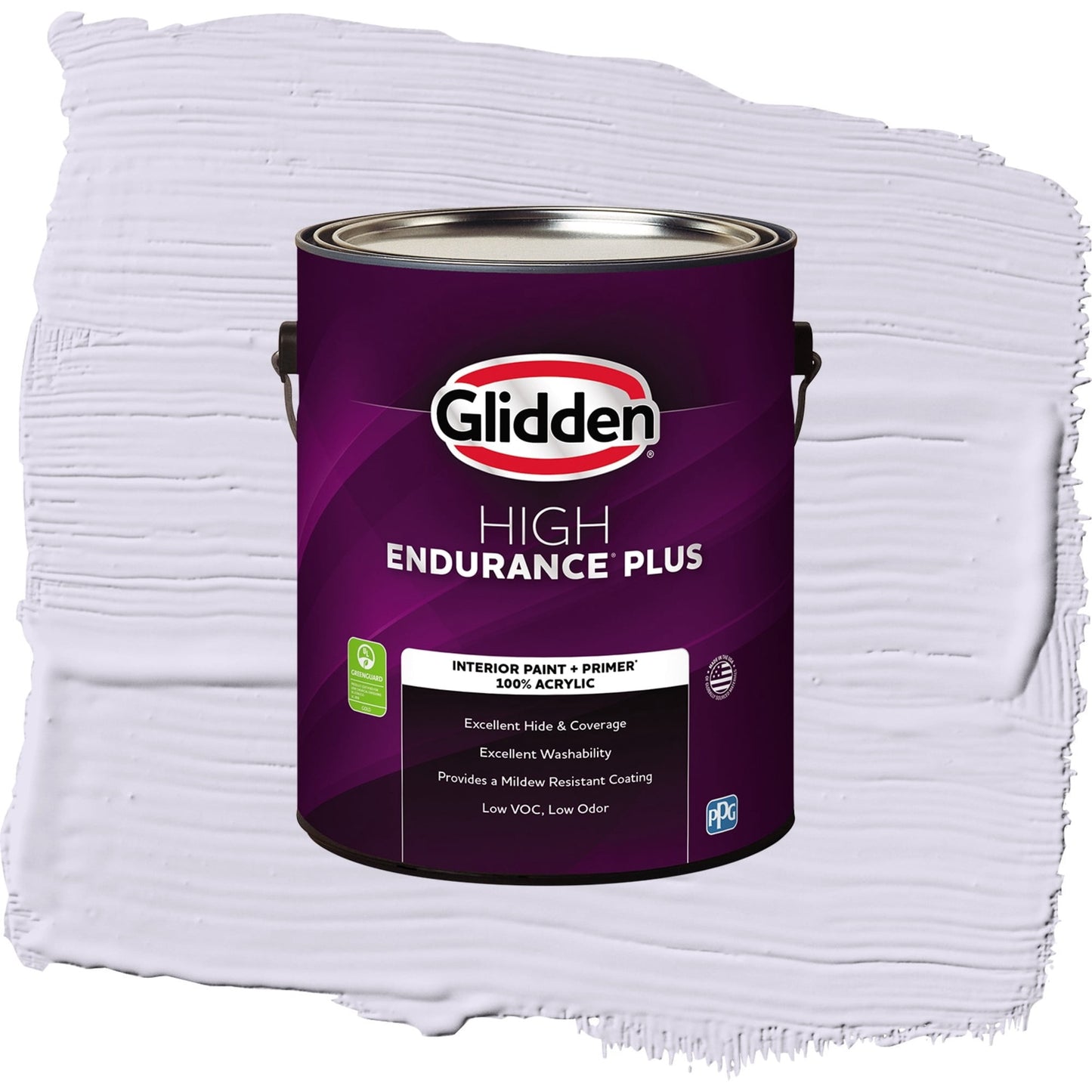 Glidden HEP Misty Violet / Purple, Flat Interior Paint with Primer, 1 Gallon