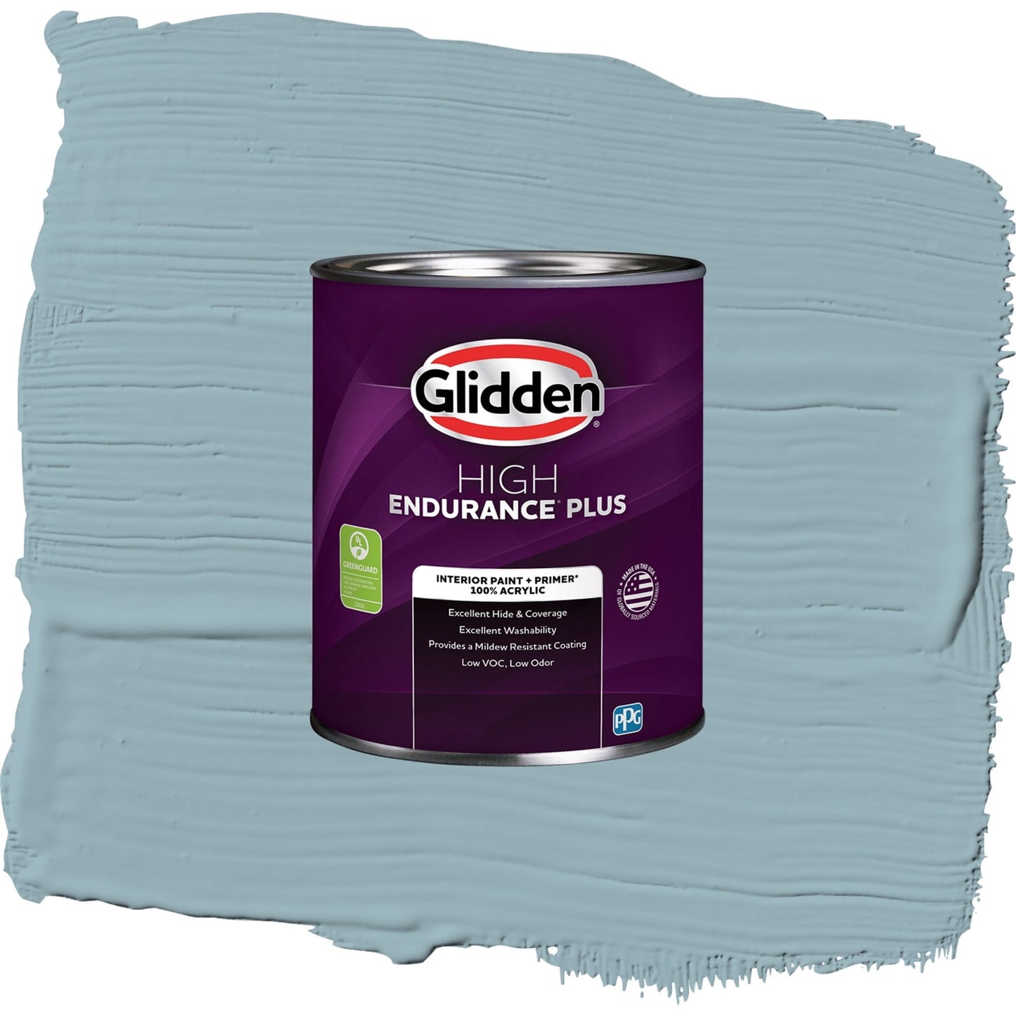 Glidden HEP Mountain Stream / Blue, Eggshell Interior Paint with Primer, 1 Quart