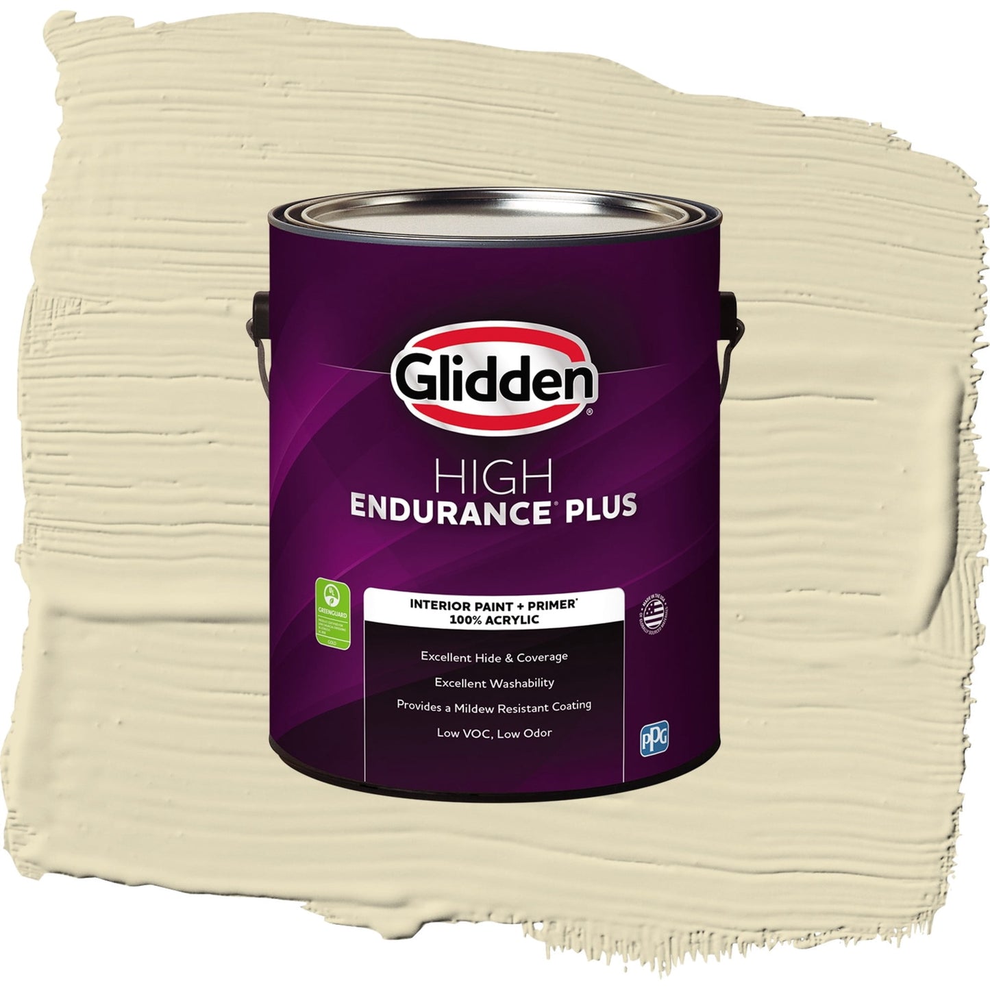 Glidden HEP Namaste / Green, Semi-Gloss Interior Paint with Primer, 1 Gallon